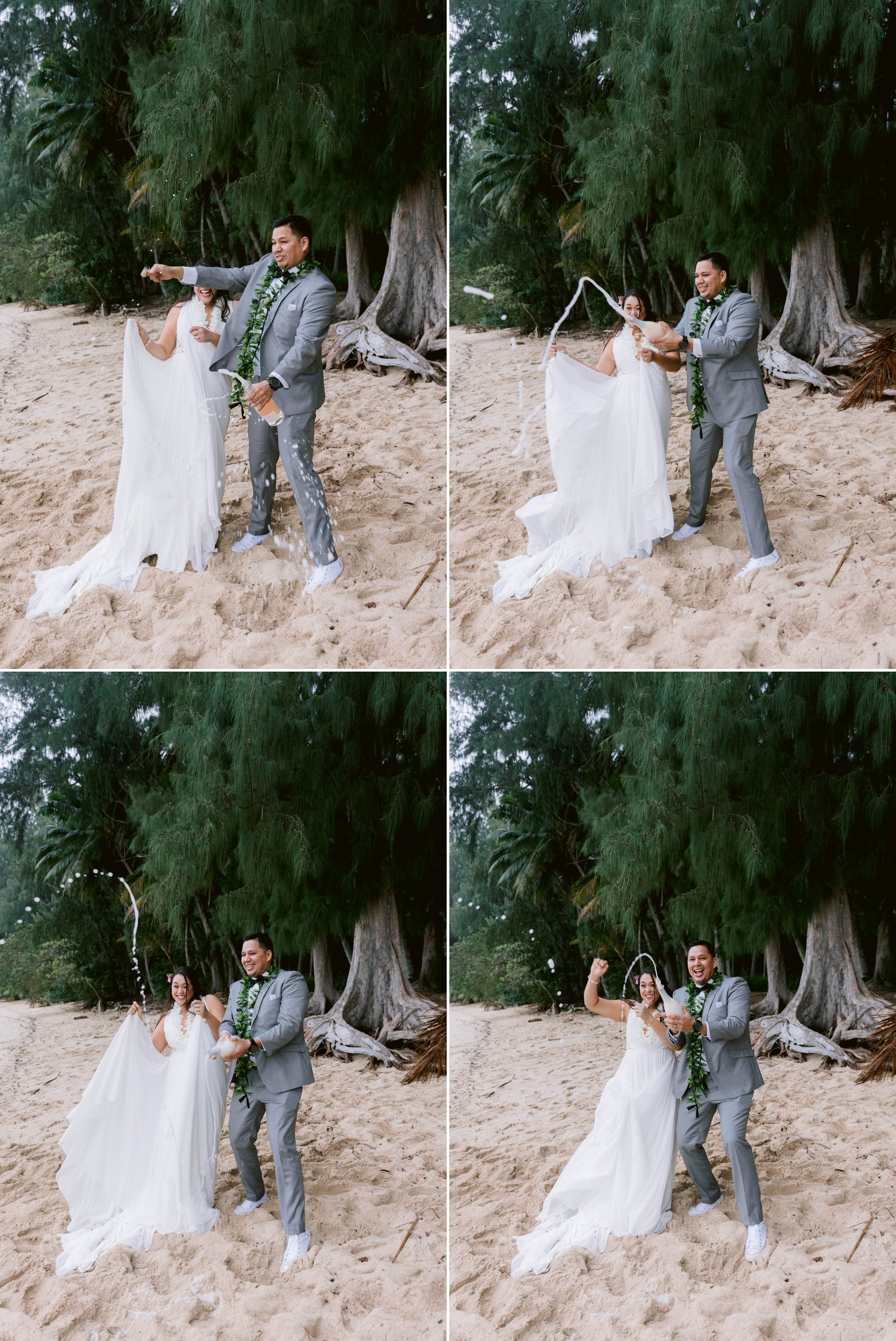 Elopement at Kawela Beach Park - Oahu Hawaii Wedding Photographer