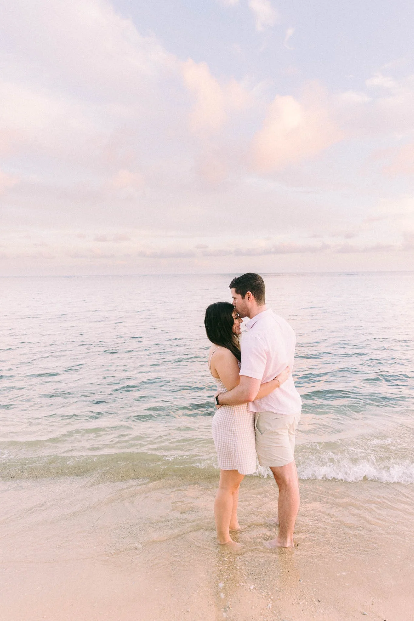 Proposal at Waialae Beach Park - Oahu Engagement Photographer 