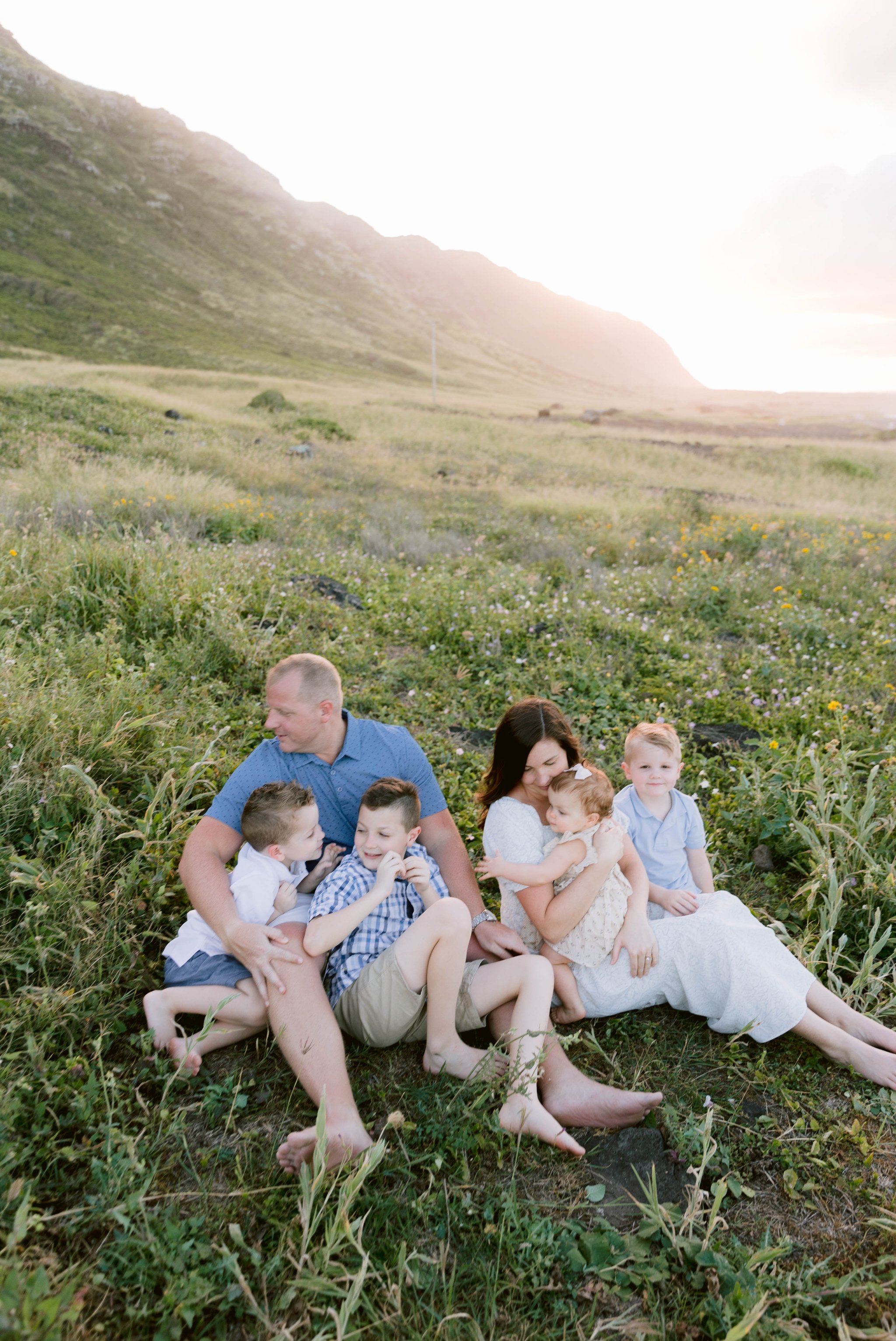 Boho Lifestyle Family Photography Session - Kaena Point Trail - Oahu, Hawaii 