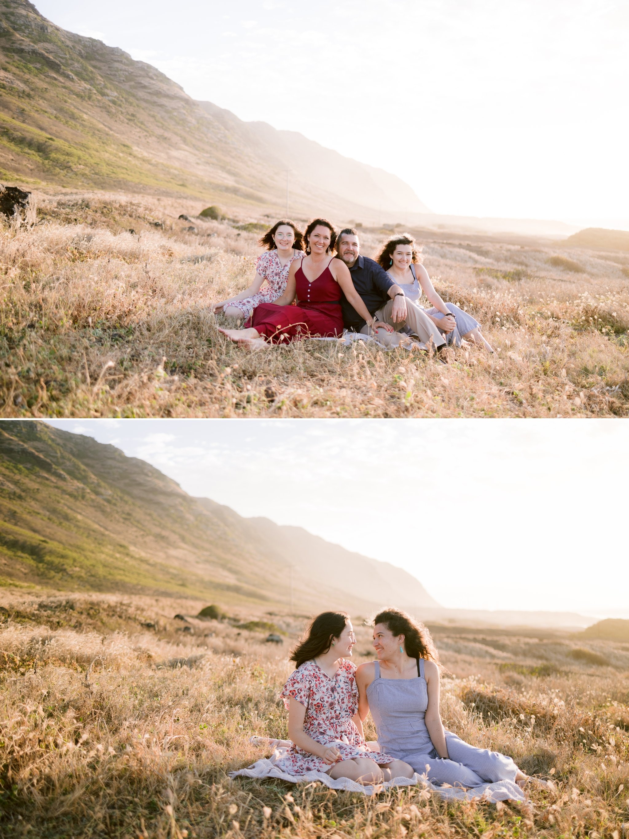 Sunset Family Photography Session on Oahu 