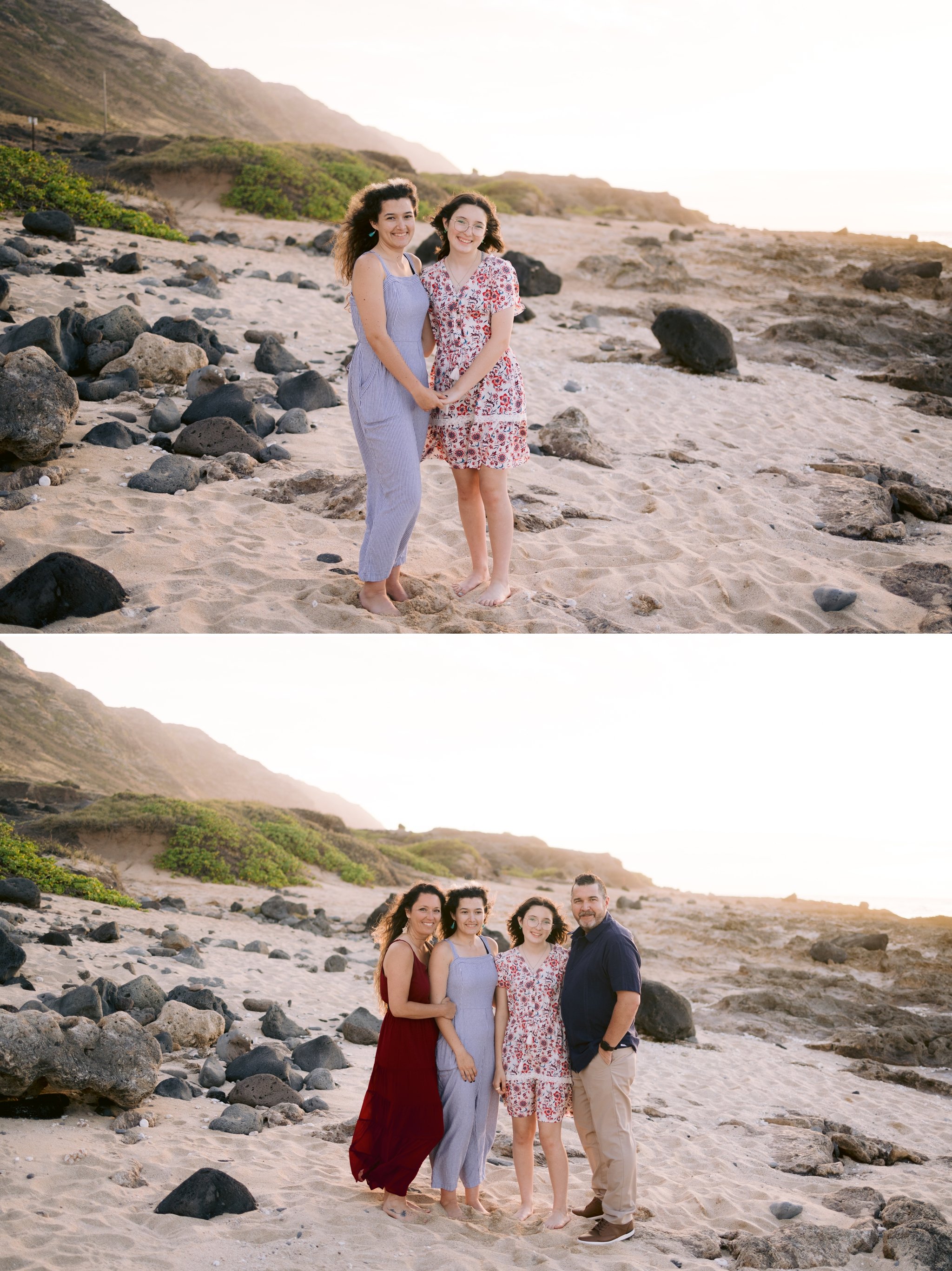 Sunset Family Photography Session on Oahu 