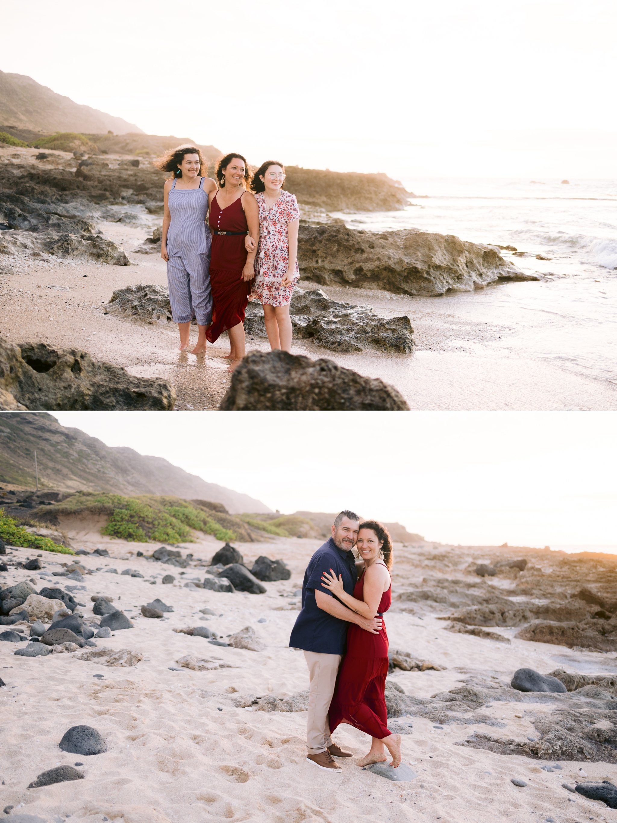 Sunset Family Photography Session on Oahu 