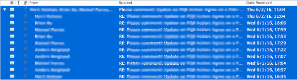 Conversation Mode is a powerful way to group and process entire email threads at once.
