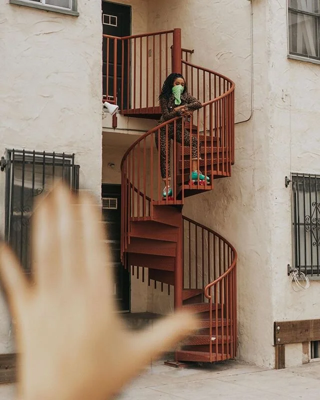 Queen of belly laughs and a part of some of the roughest, toughest gals in LA @derbydoll . Stopped by for a quick 👋 to @krystalduh who rolls better in skates than I walk with my two left feet! -
“Quarantine has I've been very interesting for m