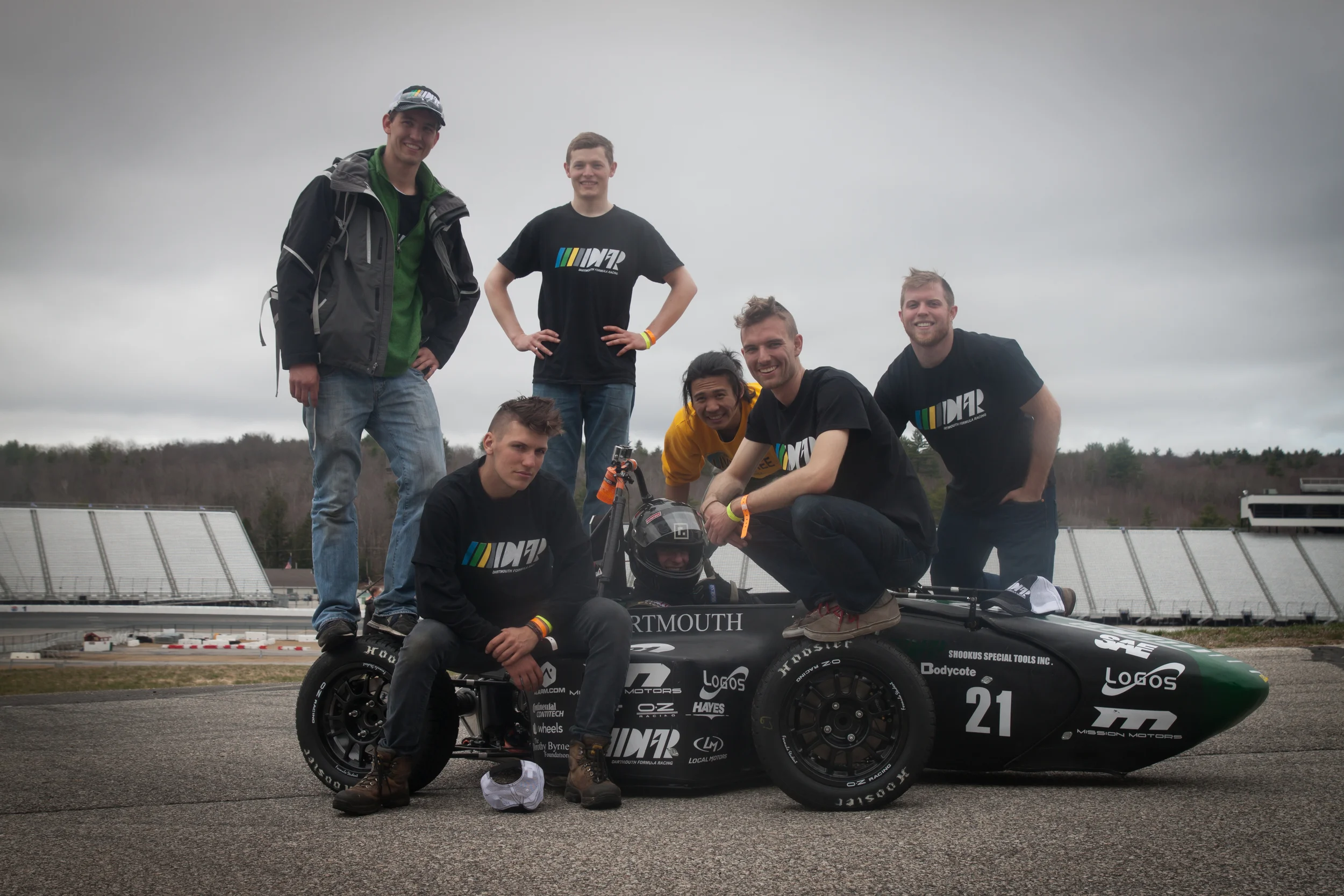 Post-competition at the New Hampshire Motor Speedway