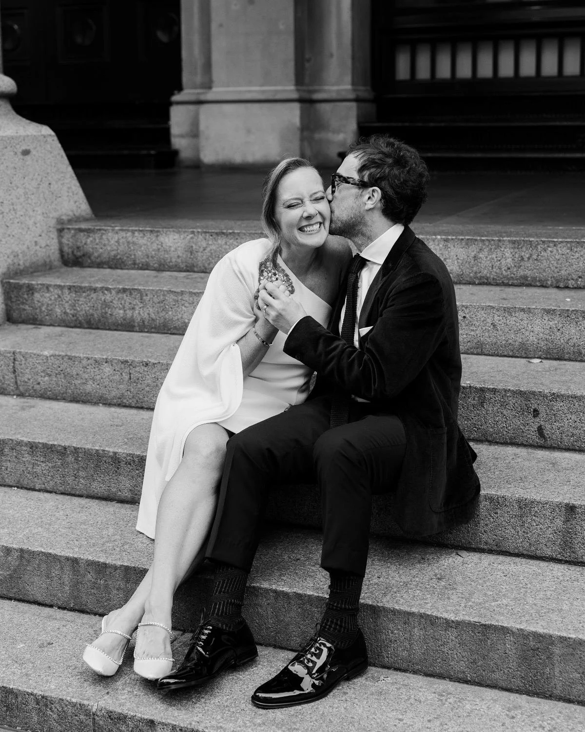Getting ready together to get married in a stunning hotel room overlooking Sydney, drinking your favourite champagne and looking very cute! 
Daniel & Kerry have been together for over 10 years so when they thought about their wedding they wanted