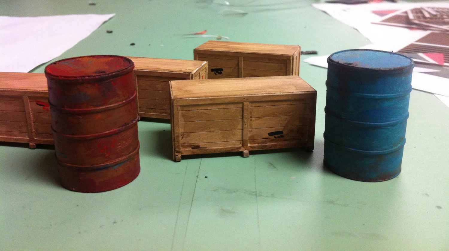 Oil Barrels and Crates for <i>The Trial of Dedan Kimathi</i>