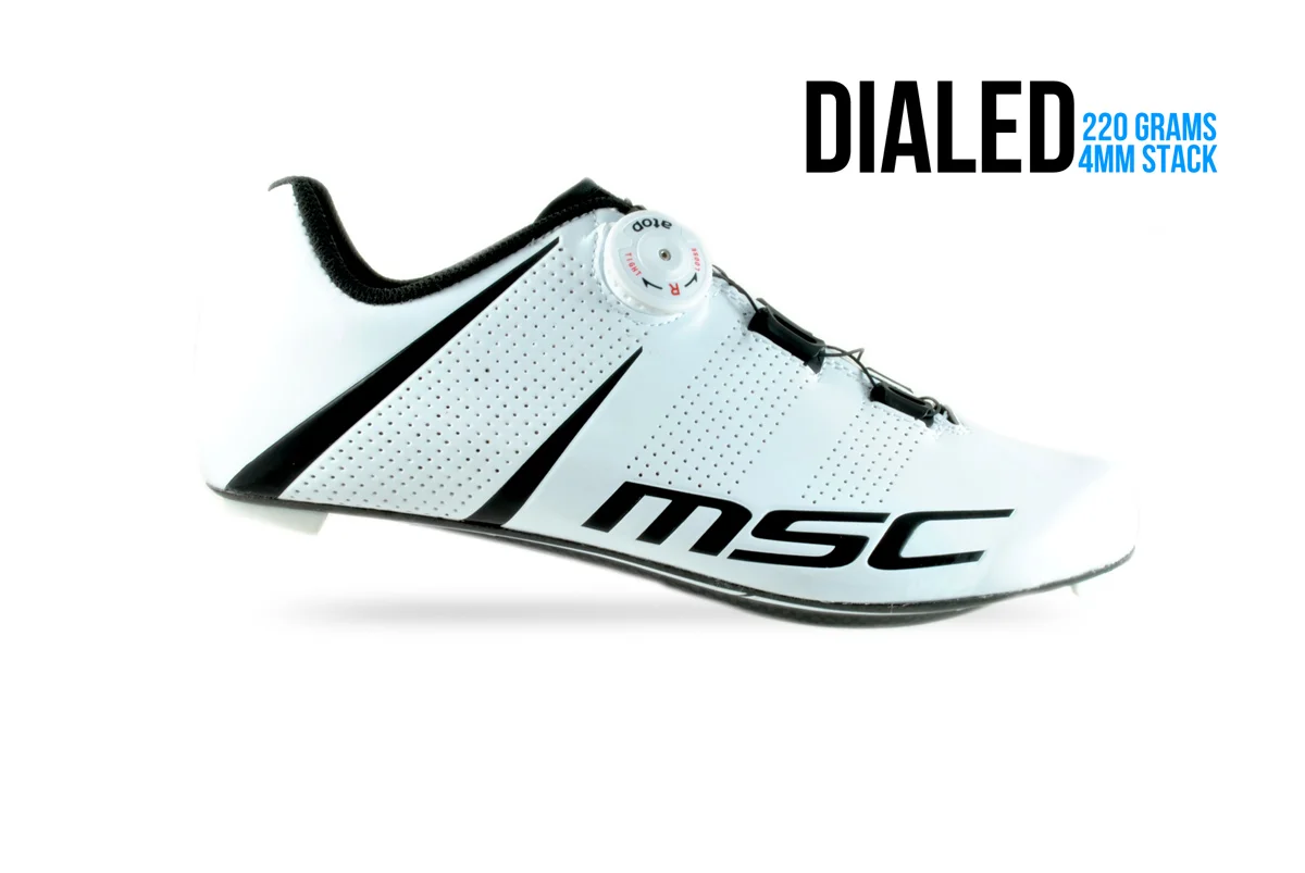 Lightest in it's class,&nbsp;4mm carbon sole.&nbsp;&nbsp;One dial, no laces and no velcro. Active Slippers.