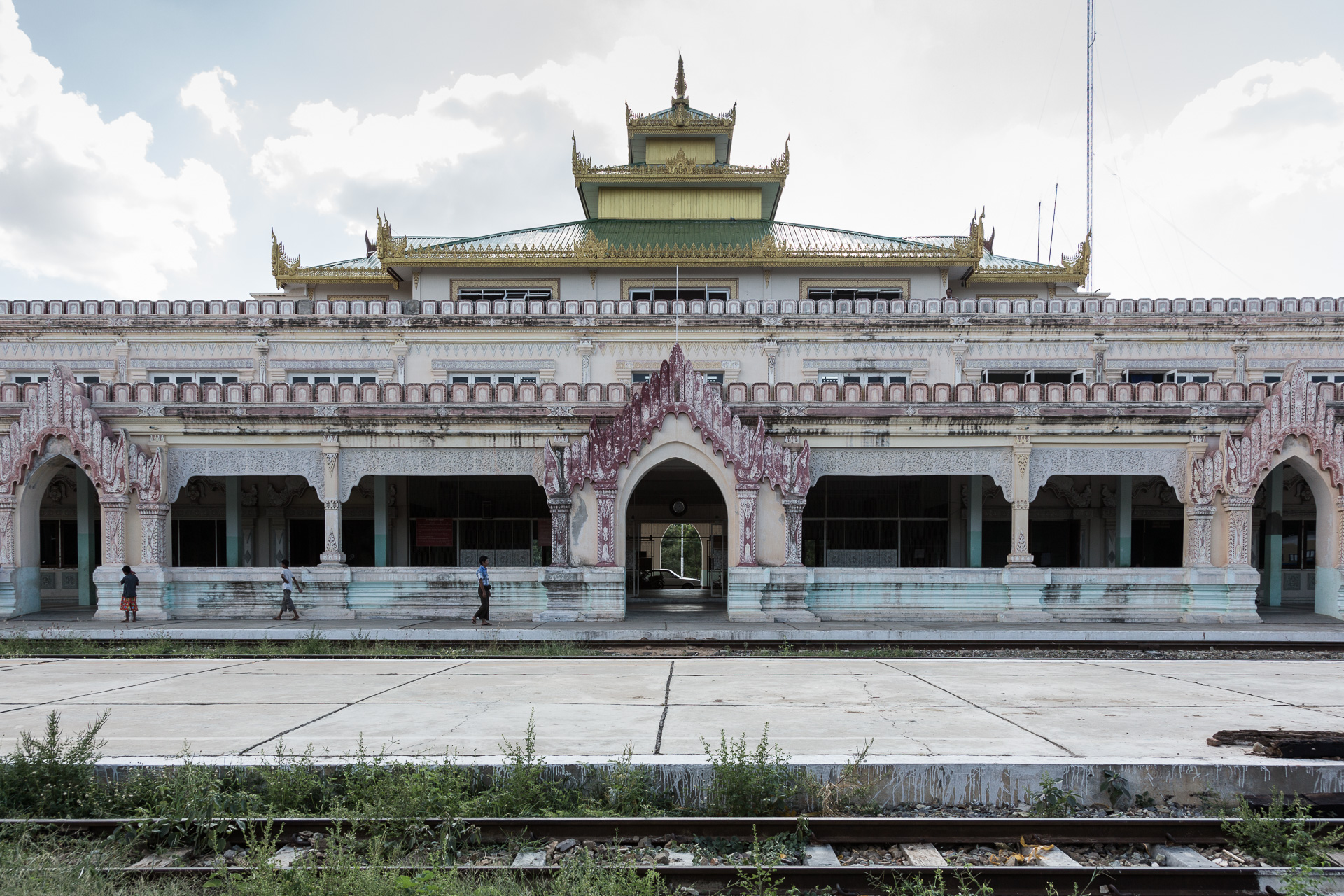 der Bahnhof von Bagan