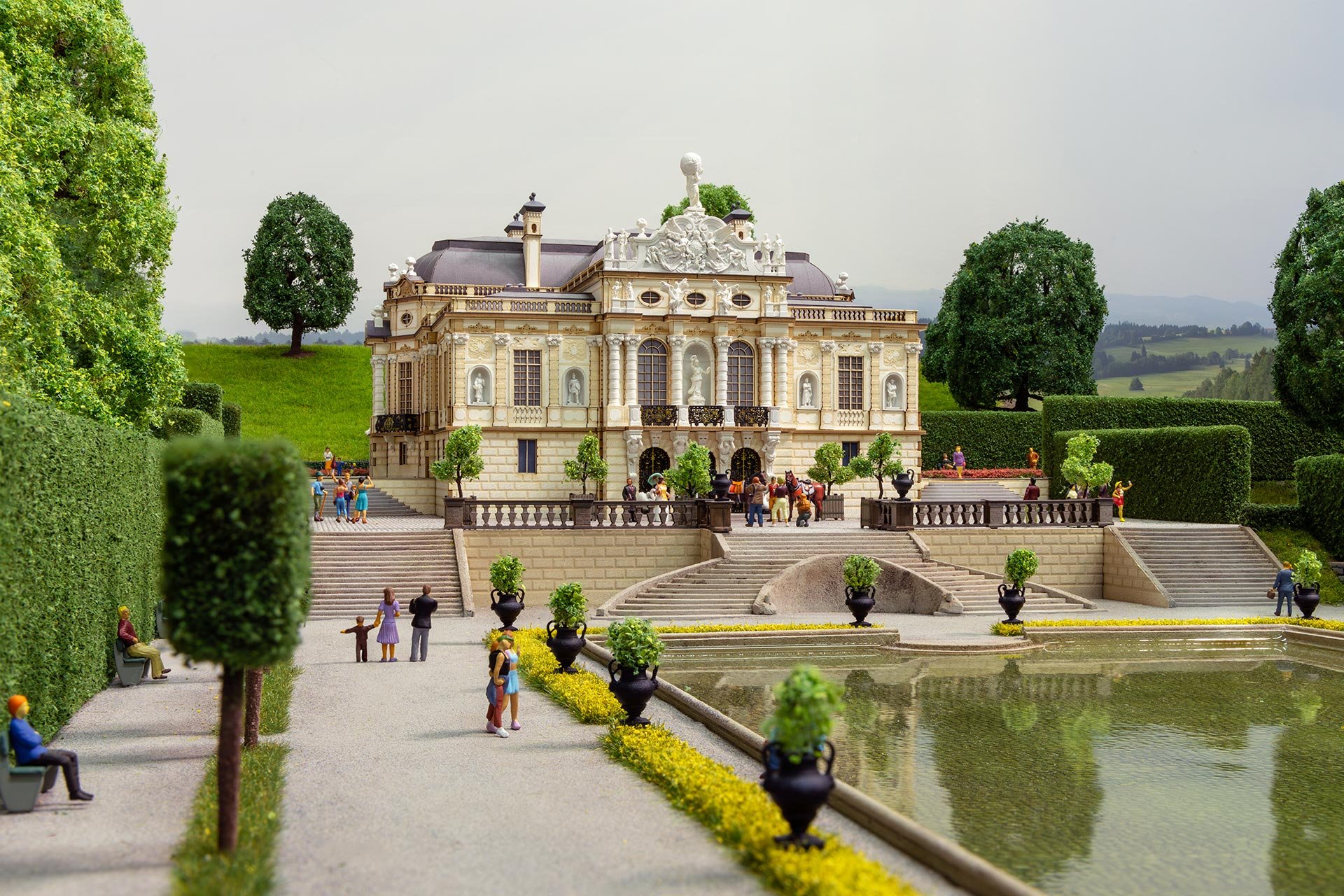 Schloss Linderhof / Modellbahnfotografie
