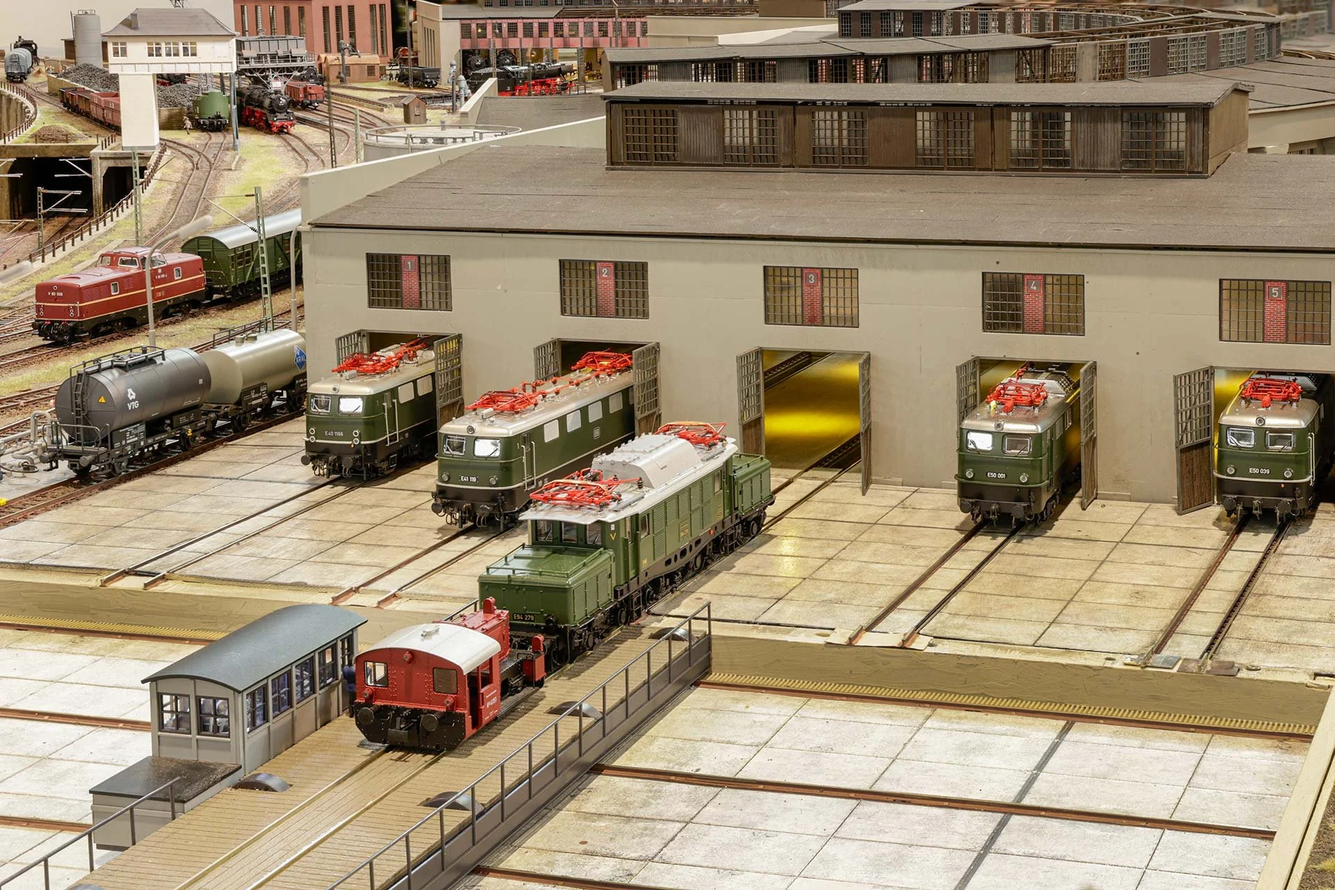 Das Ellok-Bw / Modellbahnfotografie