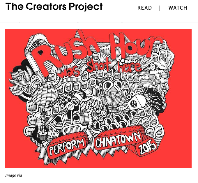 Vice: Creators Project: Perform China Town curation