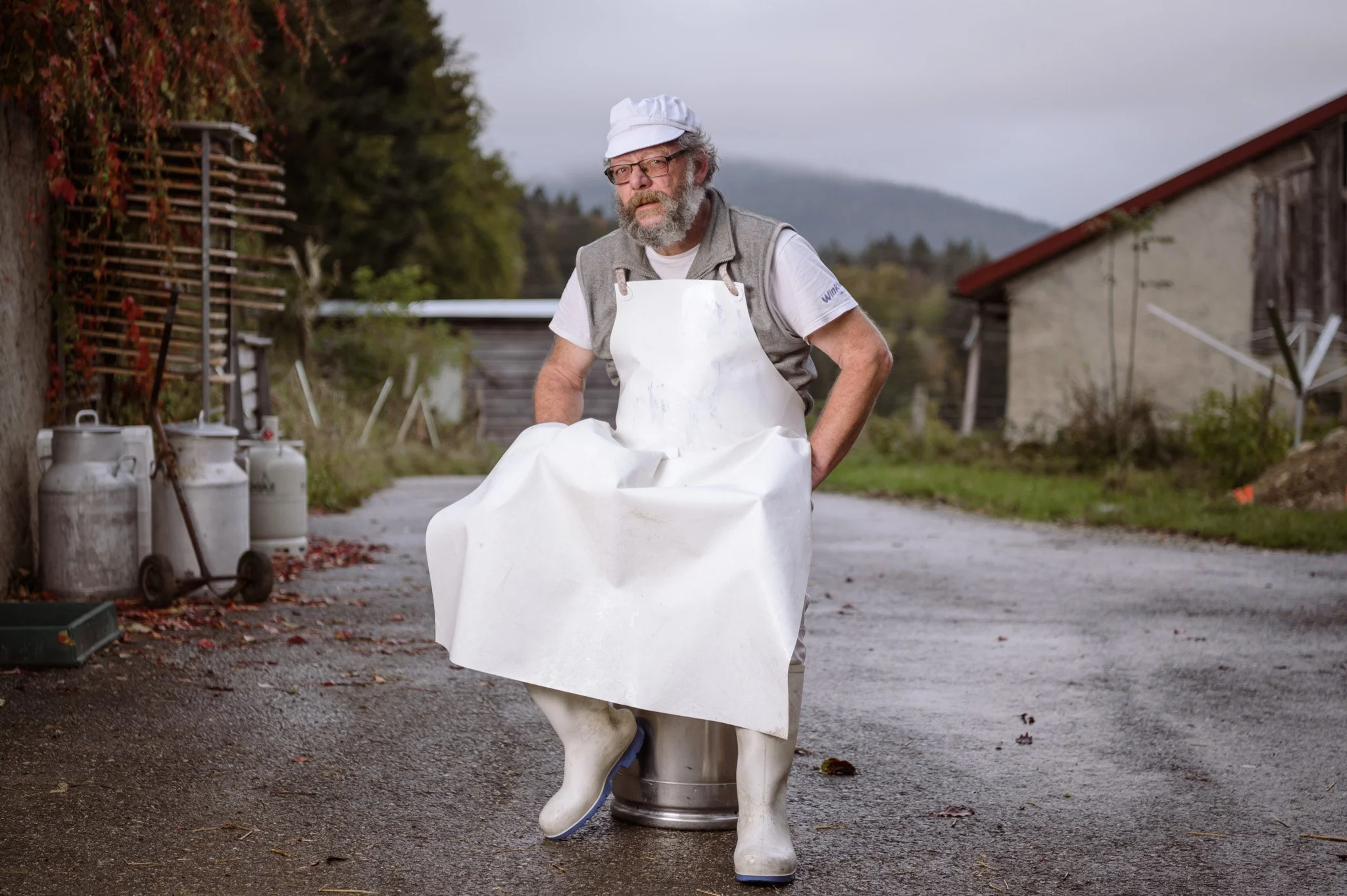 Luc Rempe, éleveur de brebis et fromager à Vaulion