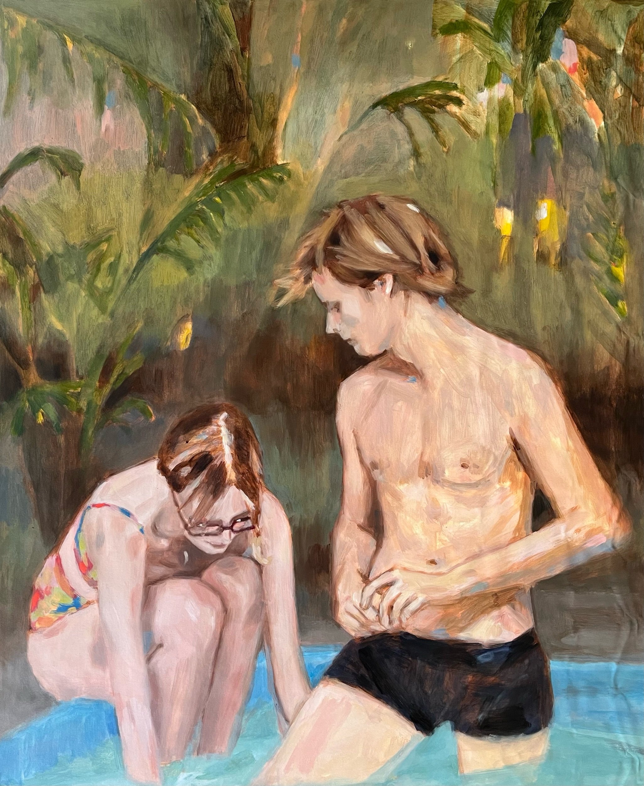 Two figures in pool (2022)