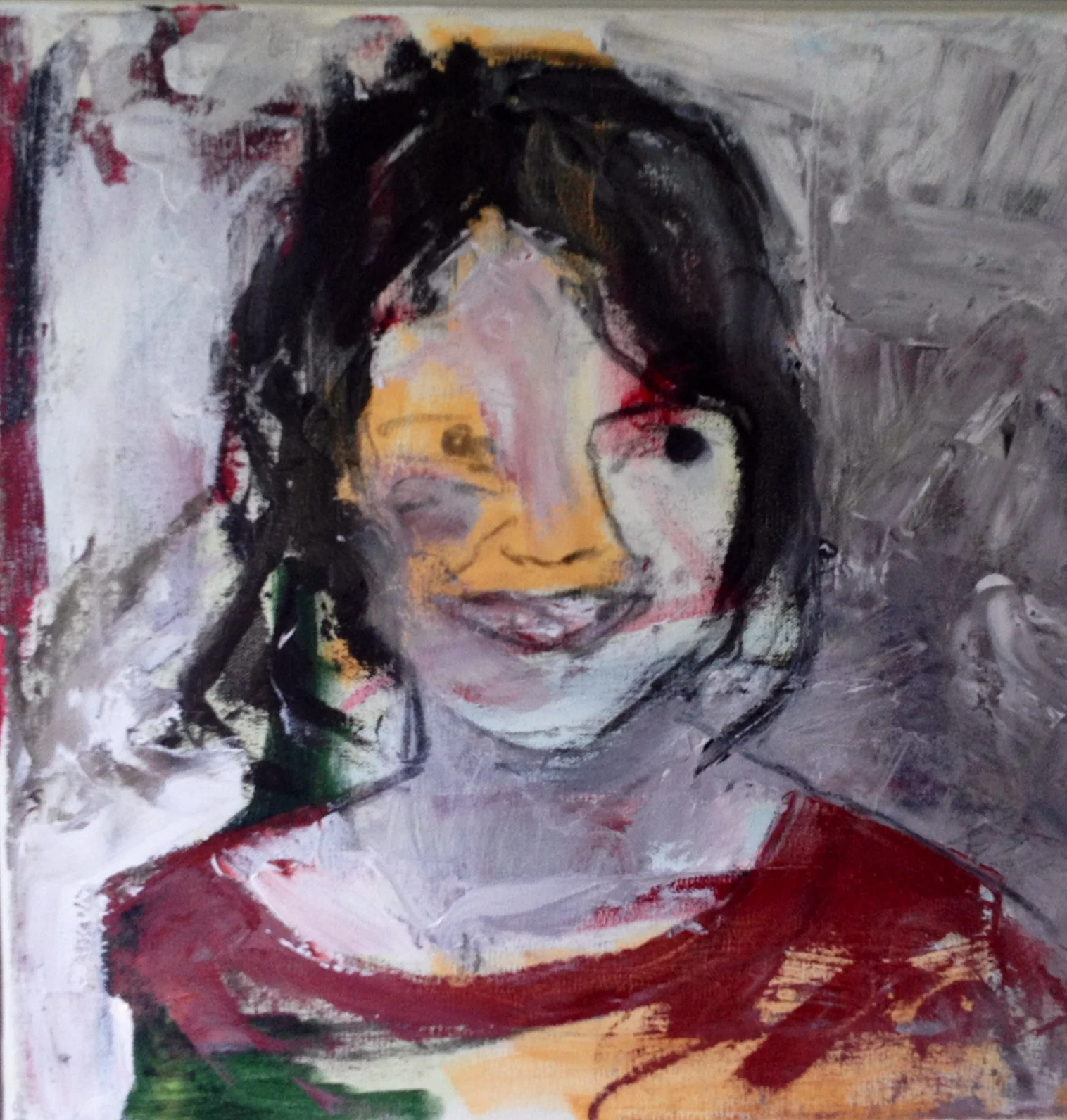 "Anne", akryl på lærred 60x60