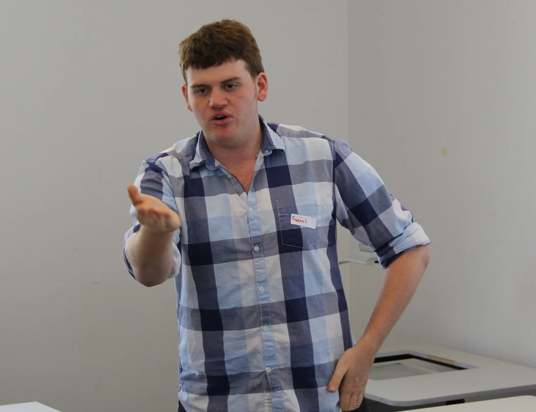 Daniel directing the discussion