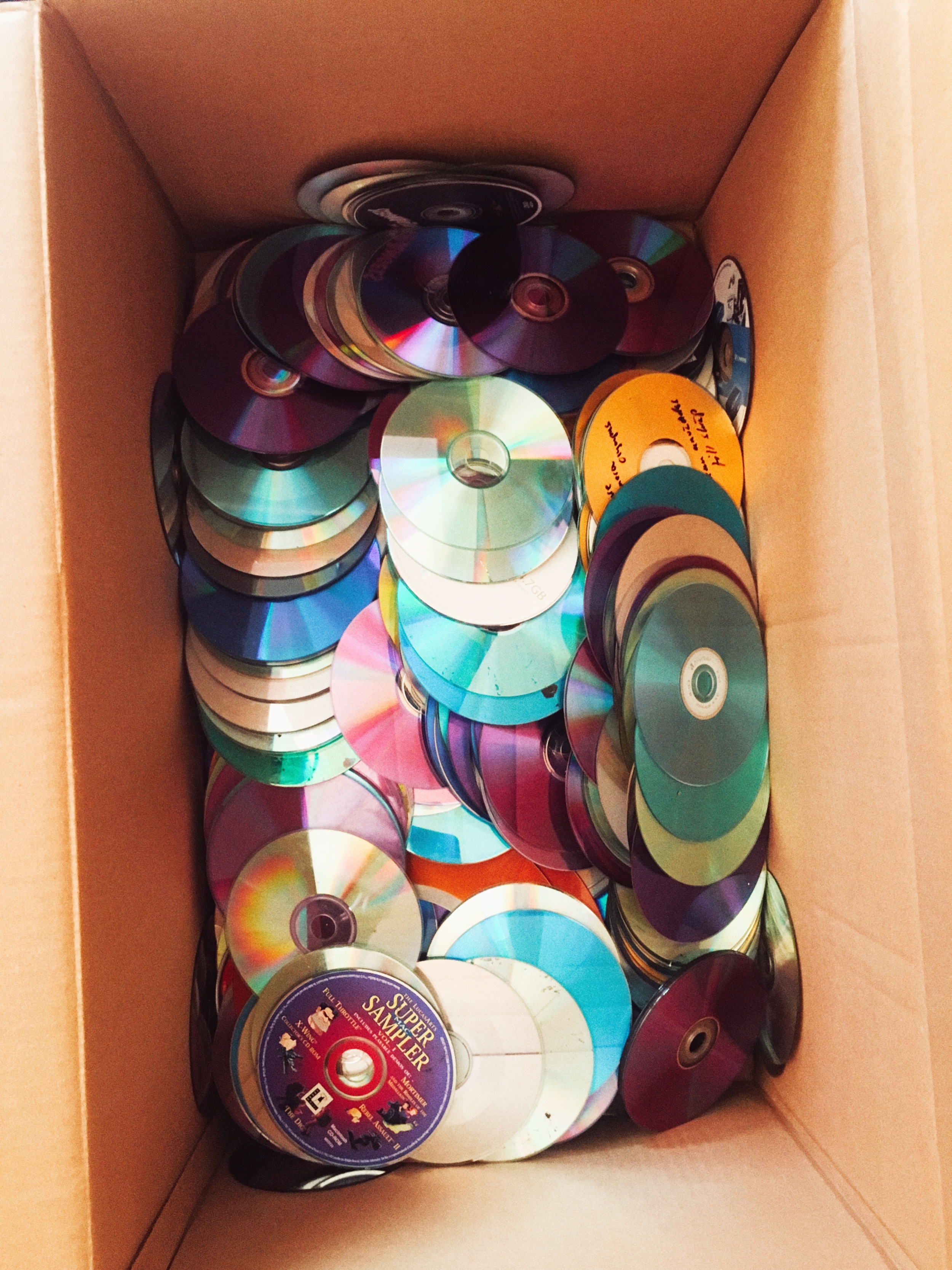 Box of CD's