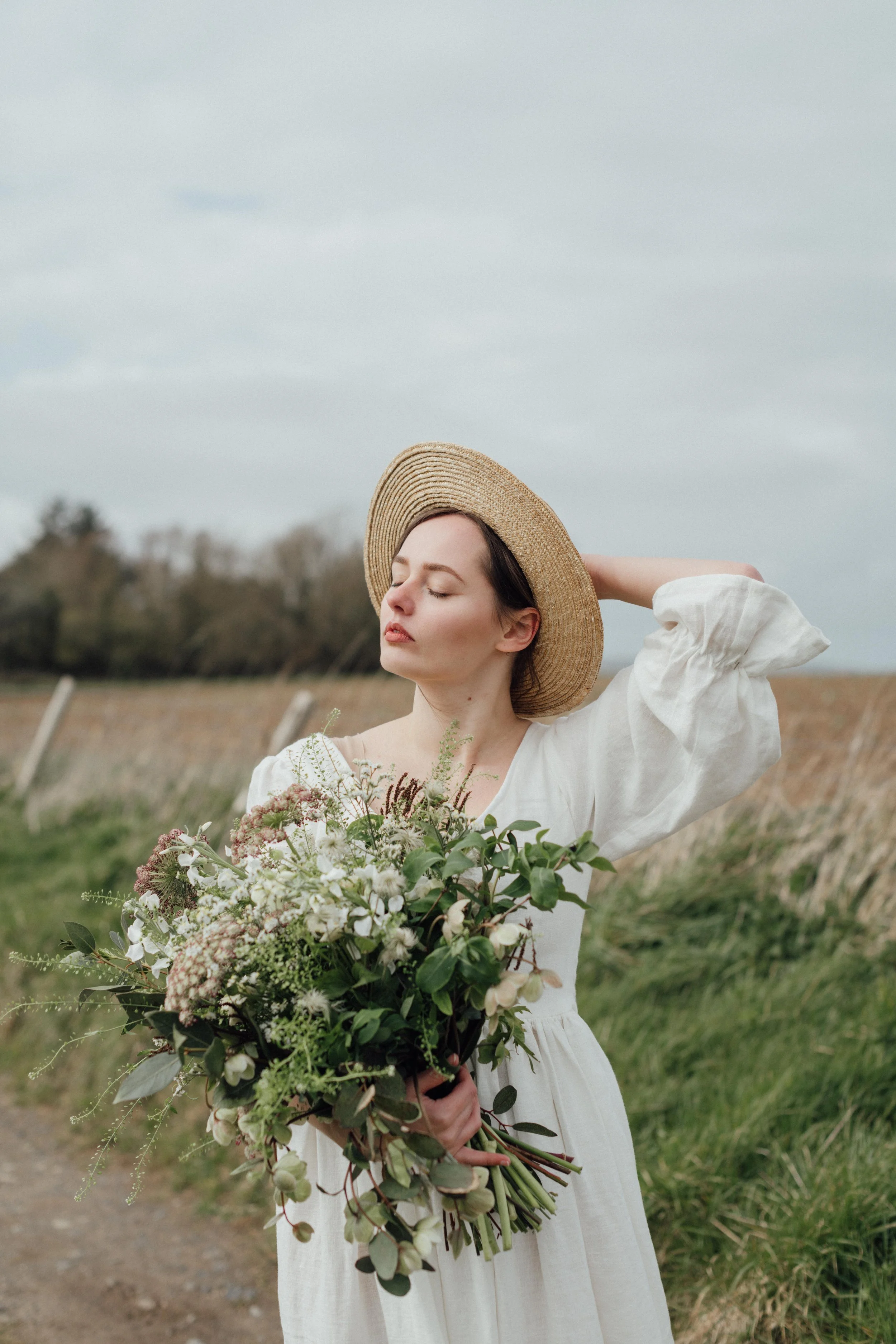 A cottagecore inspired wedding at the new yard restaurant trelowarren cornwall