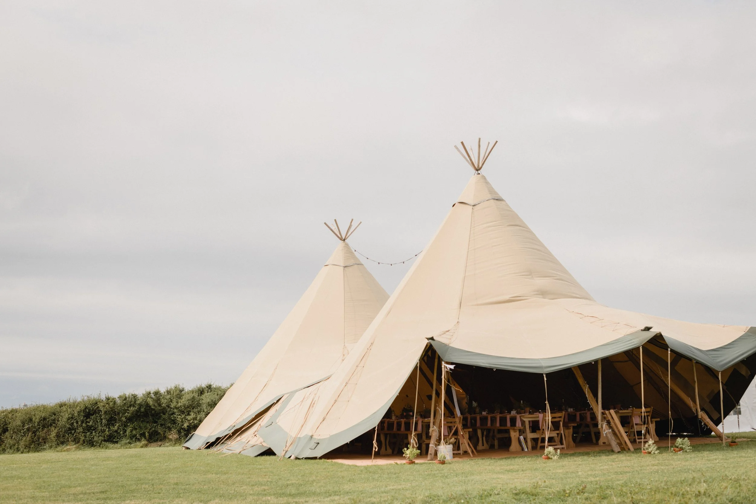 outdoor boho tipi by Wild Tipi Sam