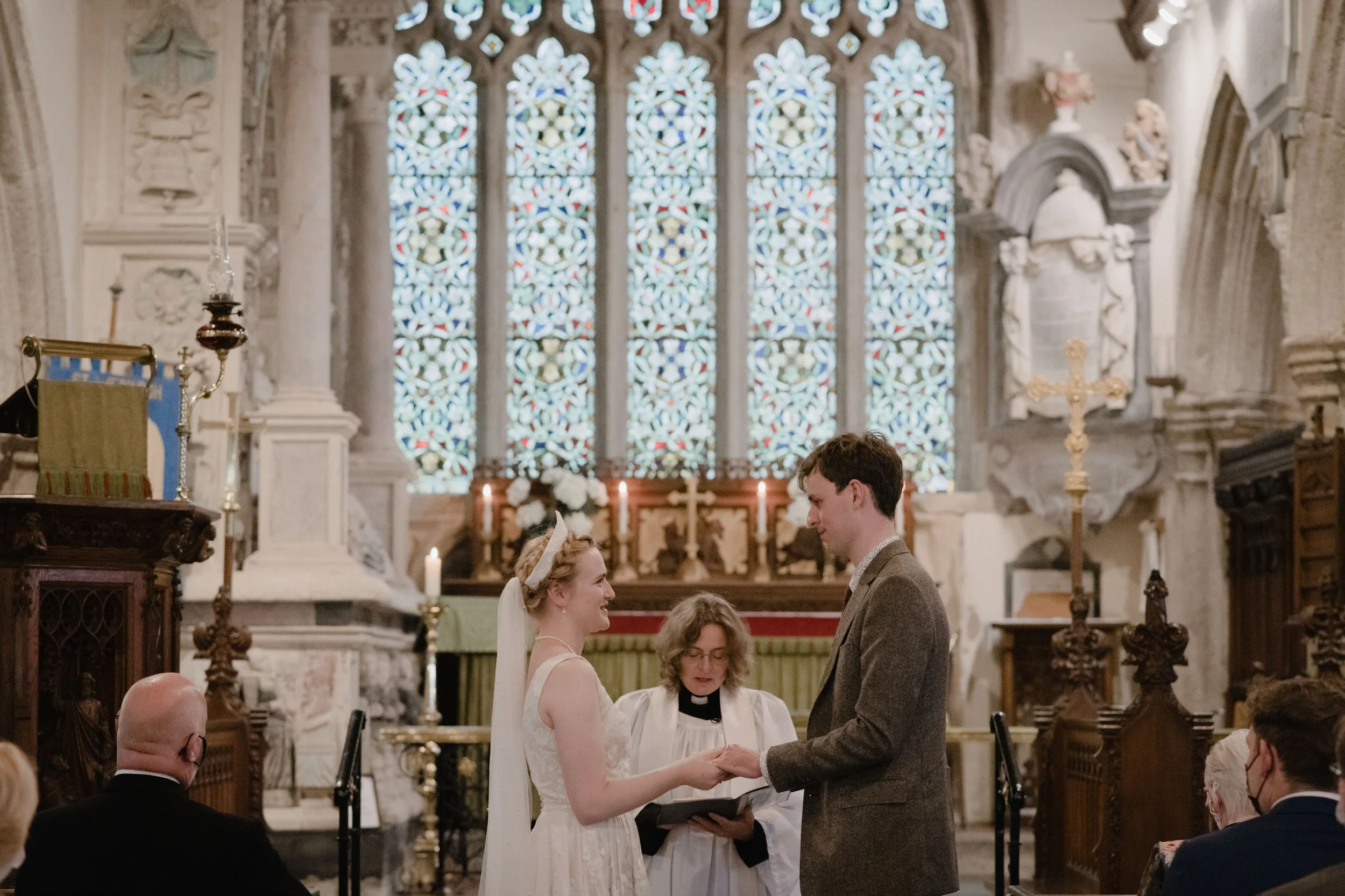 exchanging of the rings at St Werburgh's church wembury