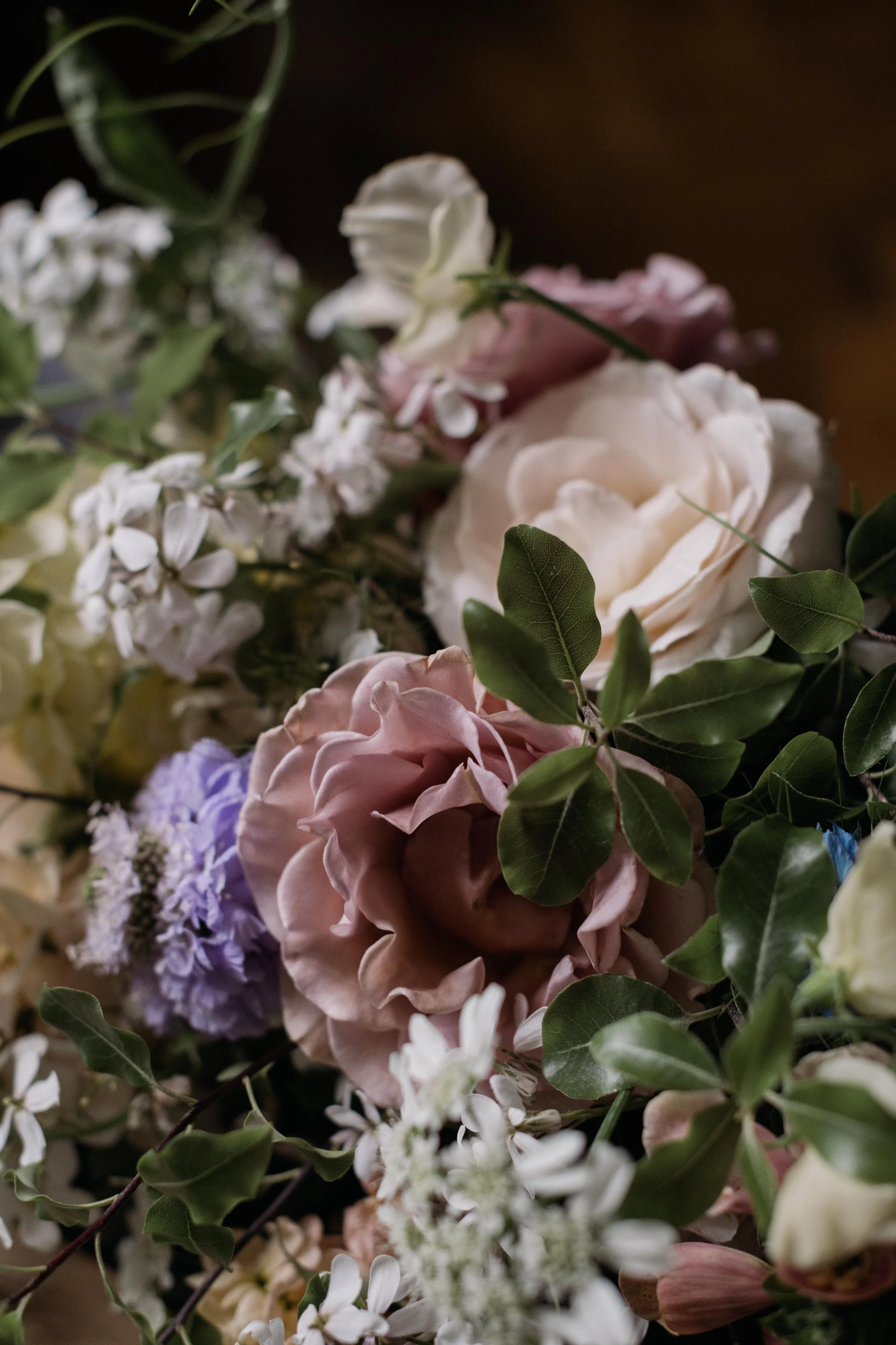 dutch masters vibes and romantic florals captured by alternative wedding photographers in cornwall