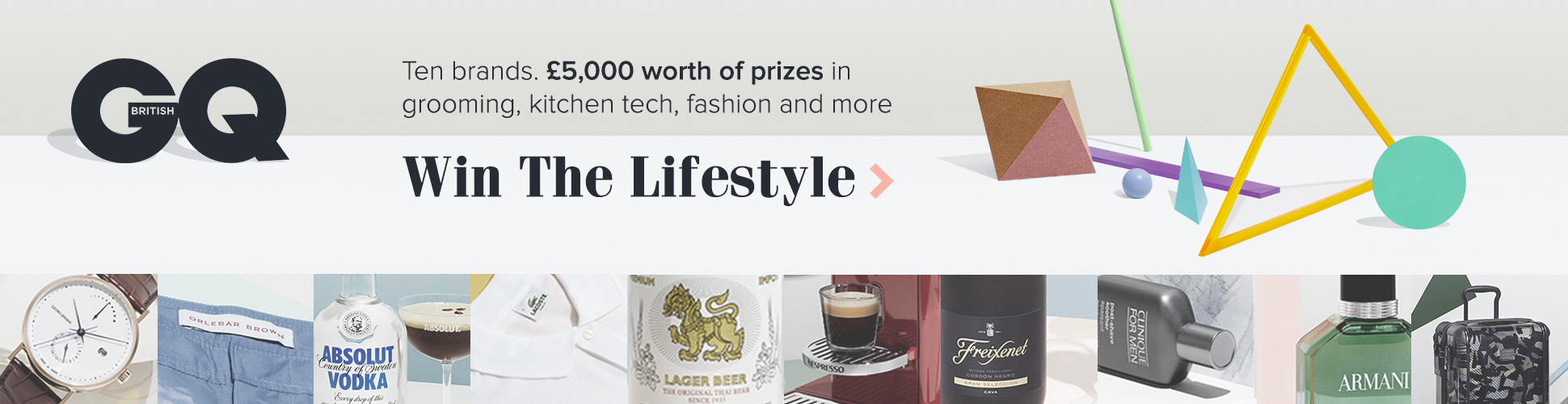 Billboard banner on GQ website