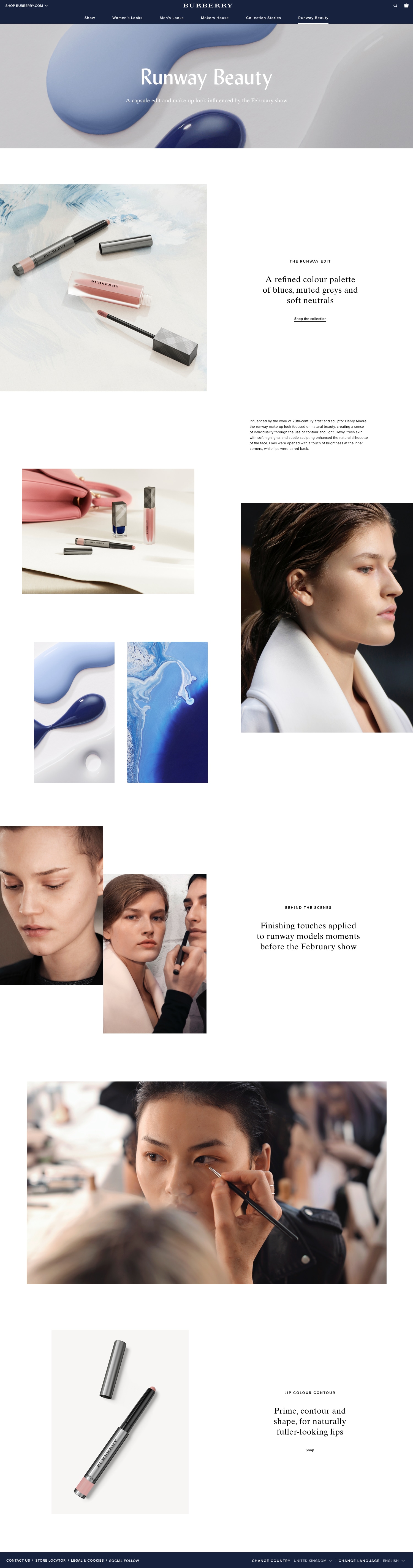 Runway Beauty page