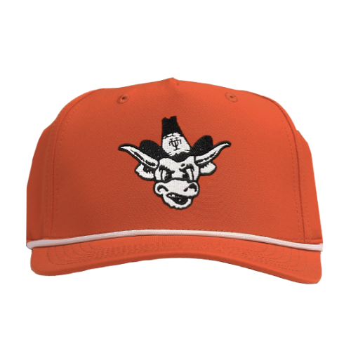 Ahead Orange Vintage Bevo Rope Hat