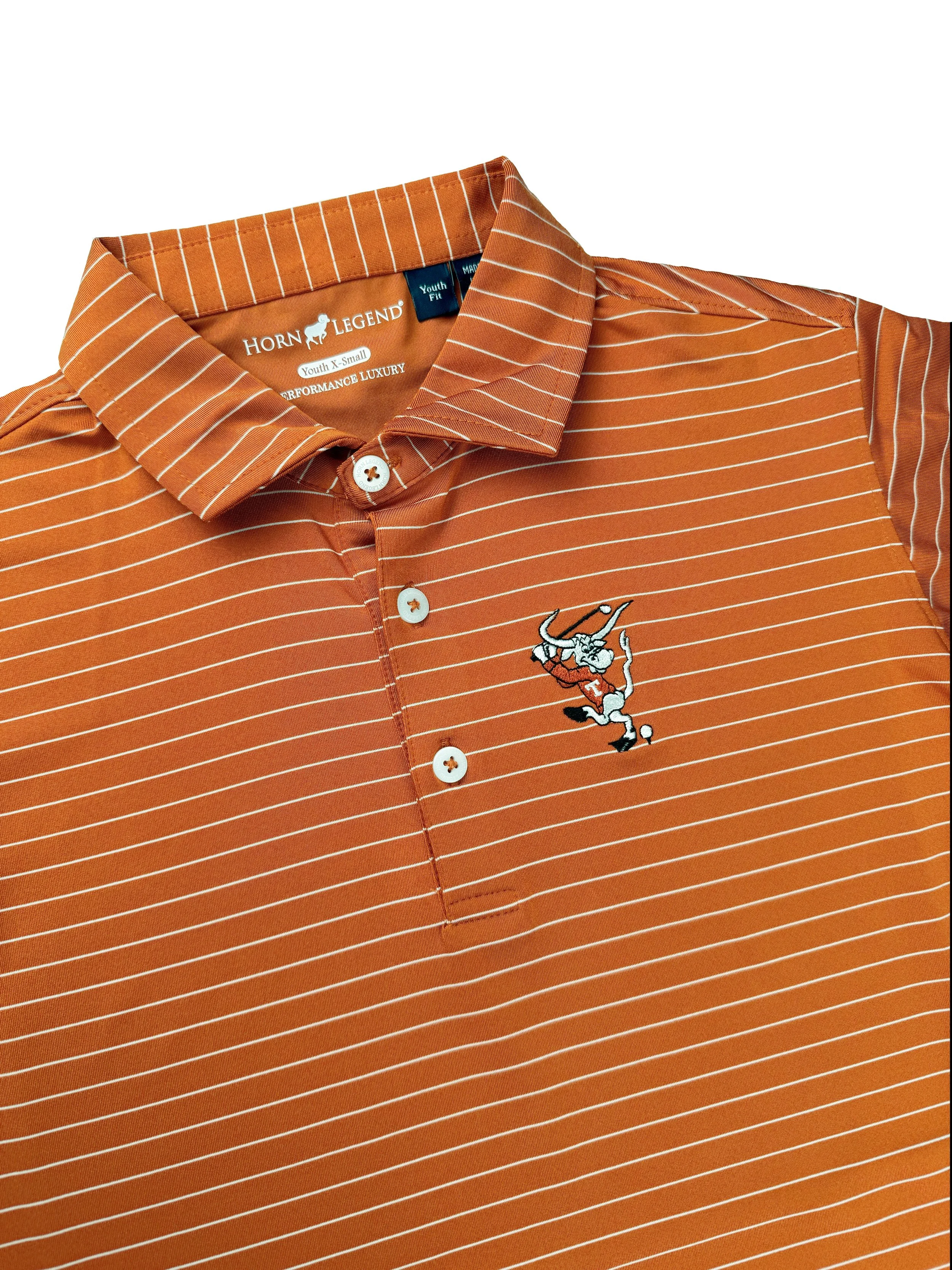 Horn Legend Youth Stripe Polo
