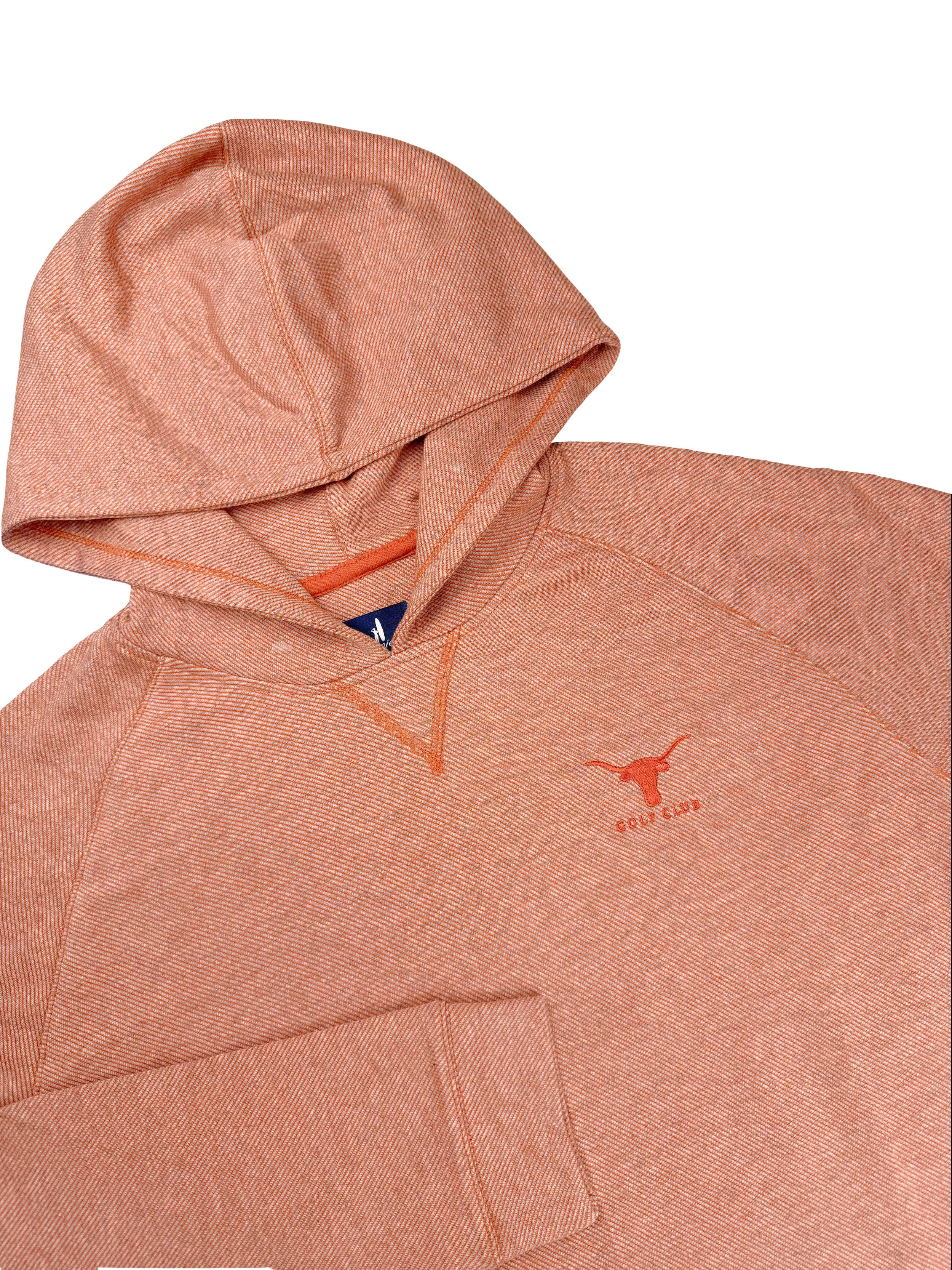 Johnnie-O Burnt Orange Cotton Blend Hoodie