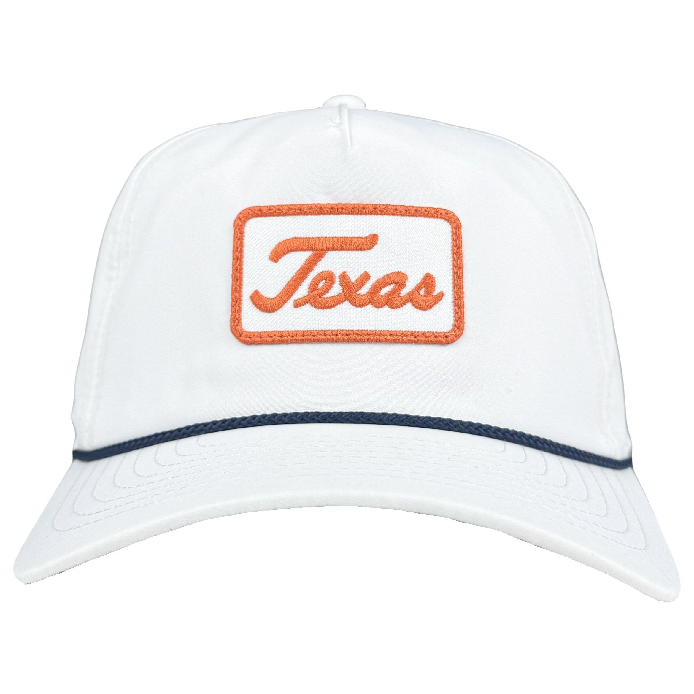 Imperial White TX Script Patch Rope Hat