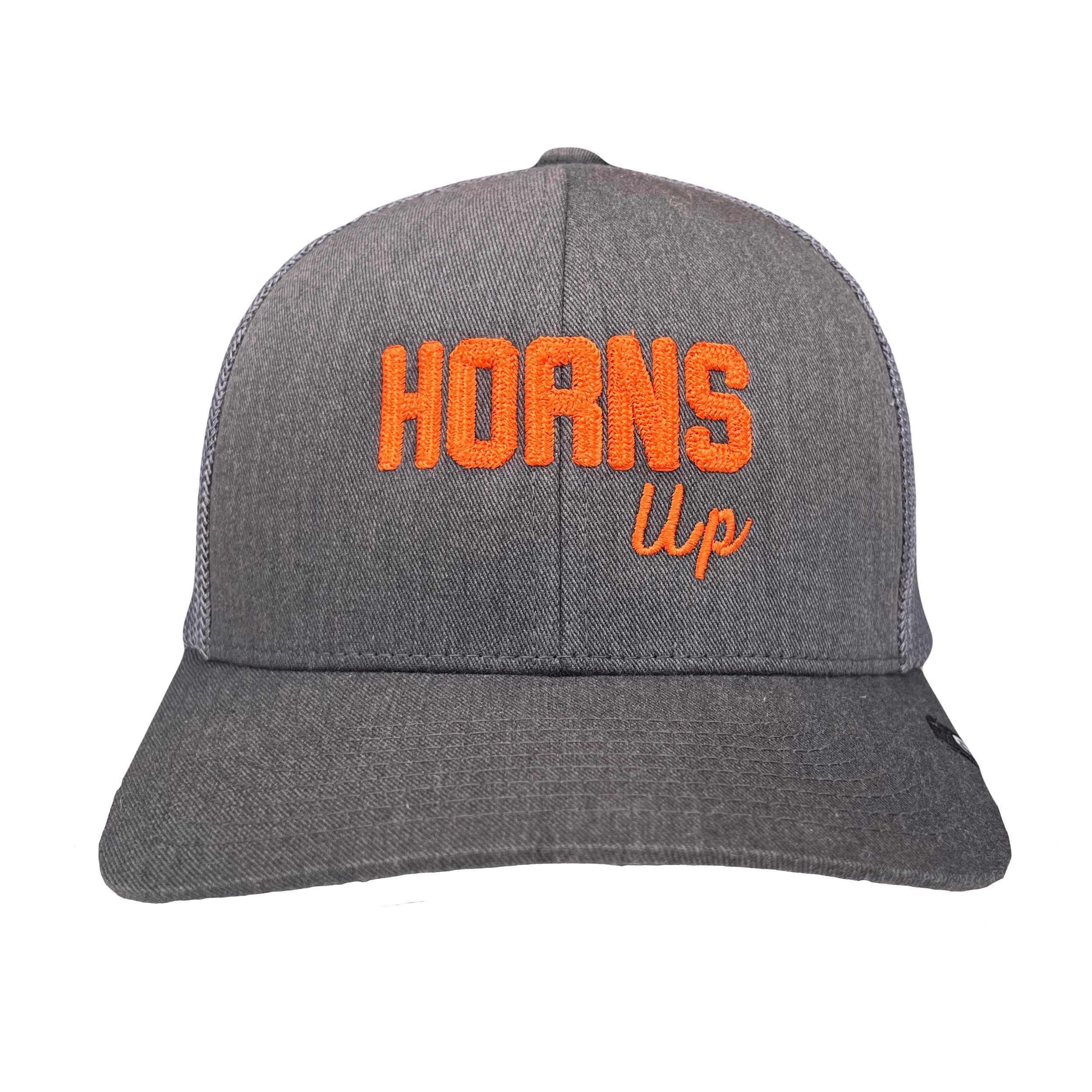 Travis Mathew Dark Grey Horns Up Mesh Snapback