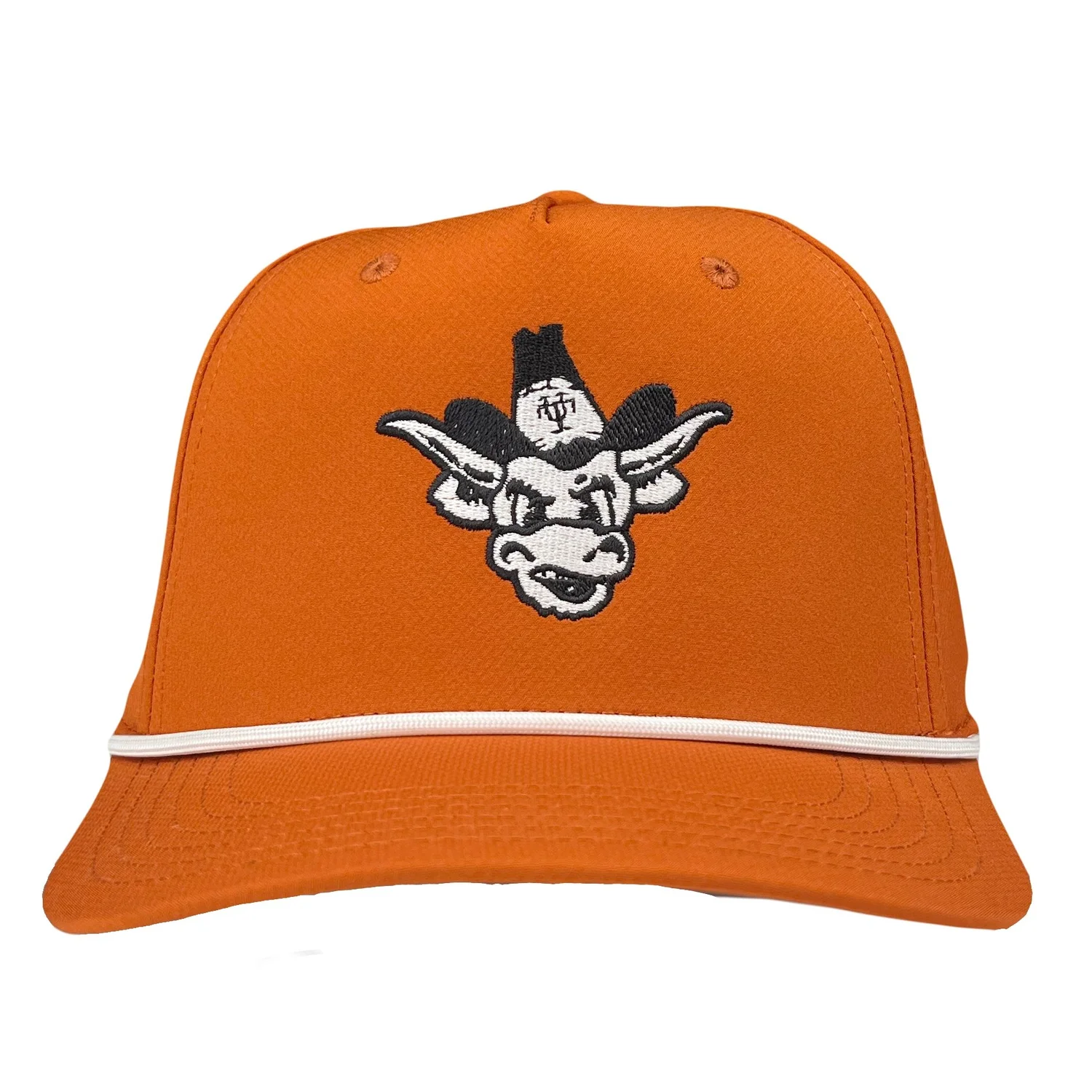 Vintage Ravines Golf Orange Rope Hat Texace USA Made Strapback Cap Texas Arch UV Nylon Rope Hat | TYLER main image 2