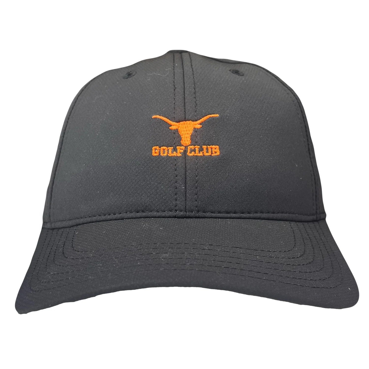 Ahead Black Club Logo Performance Hat — The University of Texas Golf Club