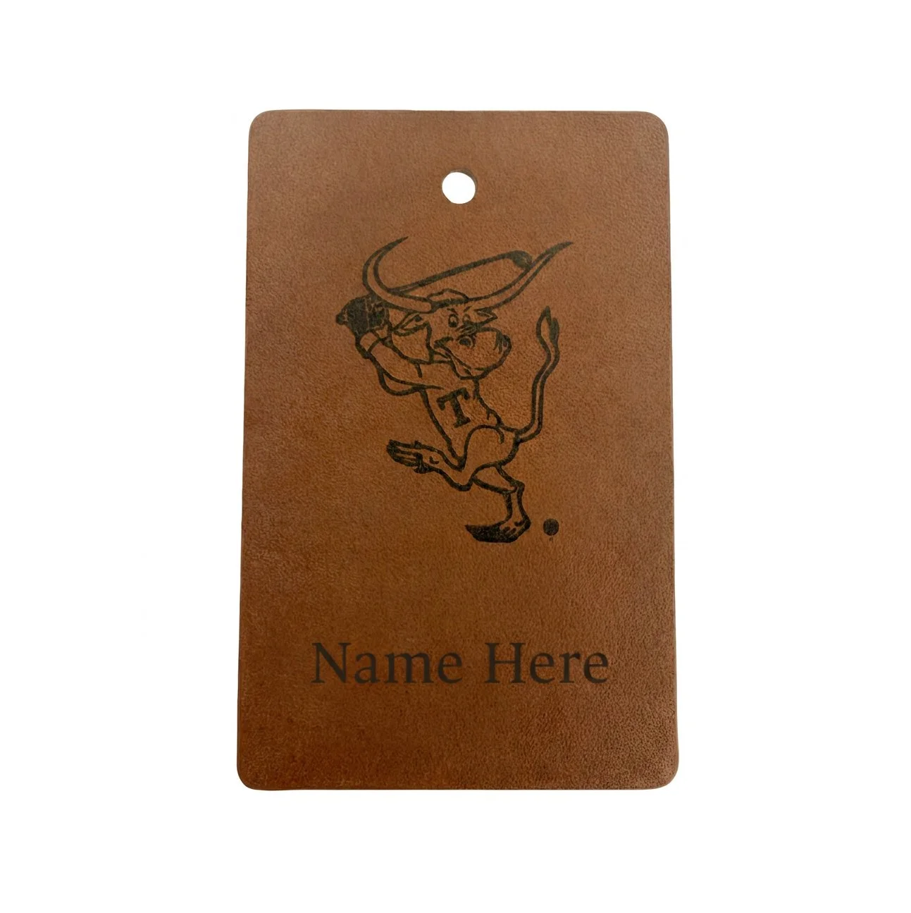 Swingin' Bevo Personalized Leather Bag Tag