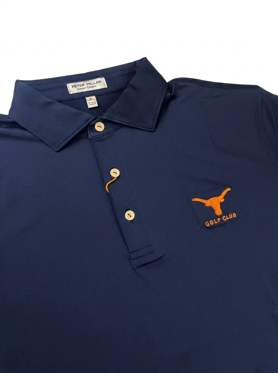 Peter Millar Jersey Solid Navy Polo