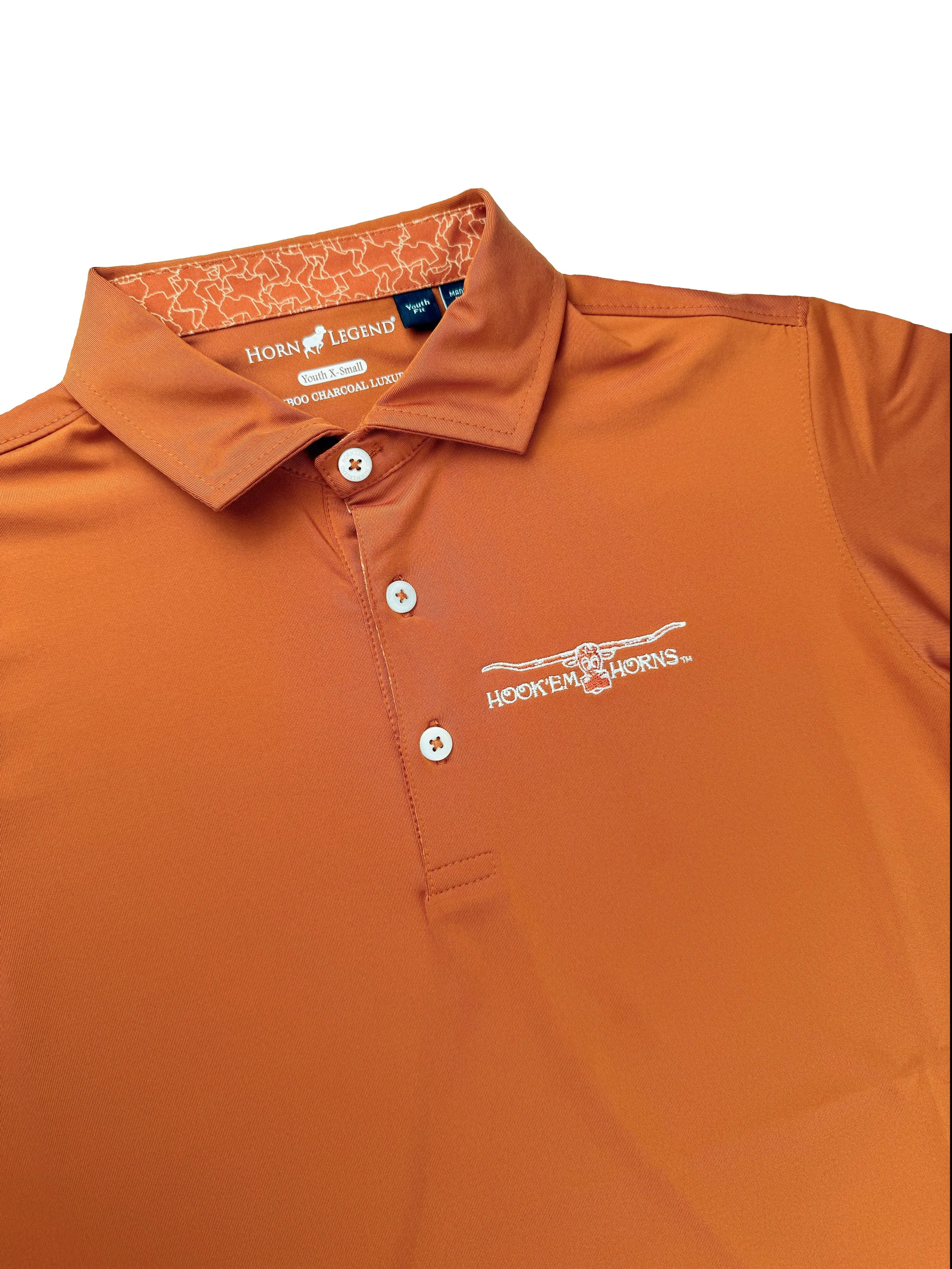 Horn Legend Youth Hook Em Polo