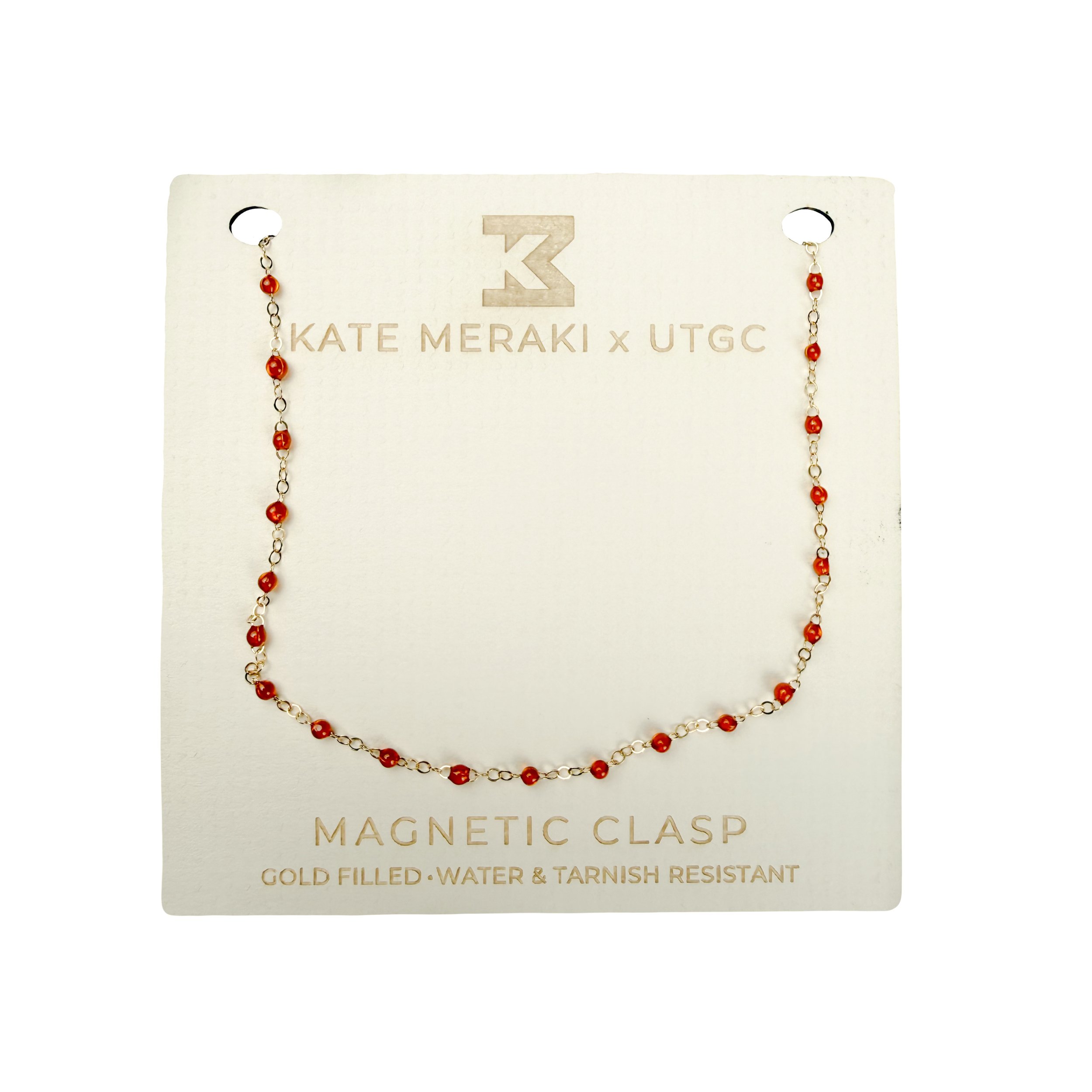 Kate Meraki Burnt Orange Magnetic Kelli Necklace