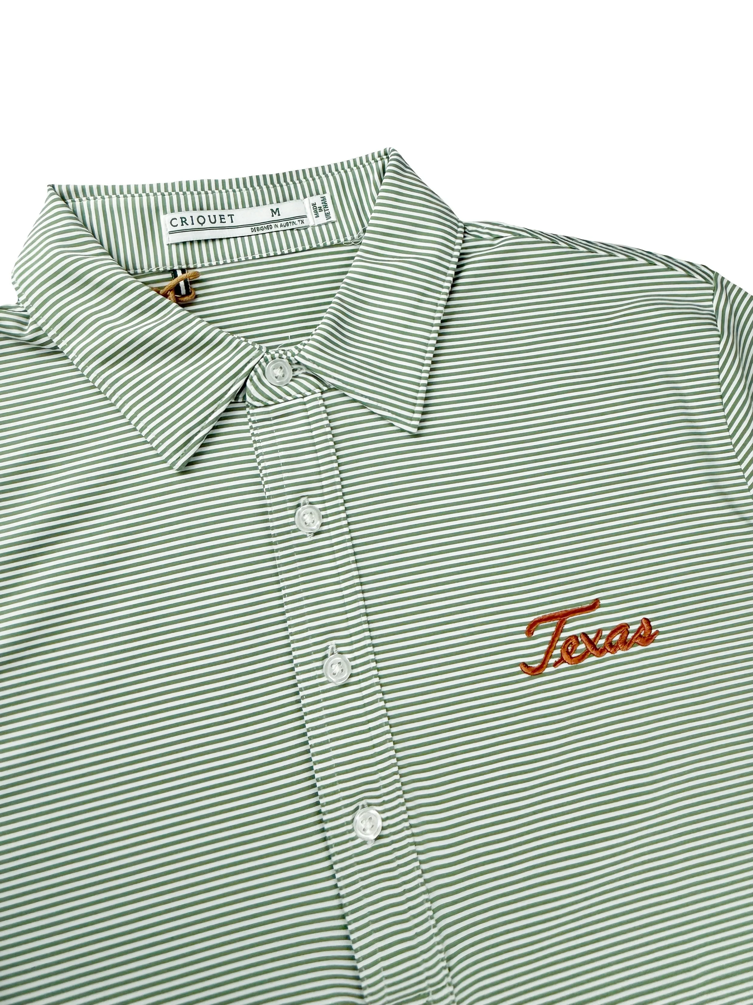 Criquet Performance Stripe Polo