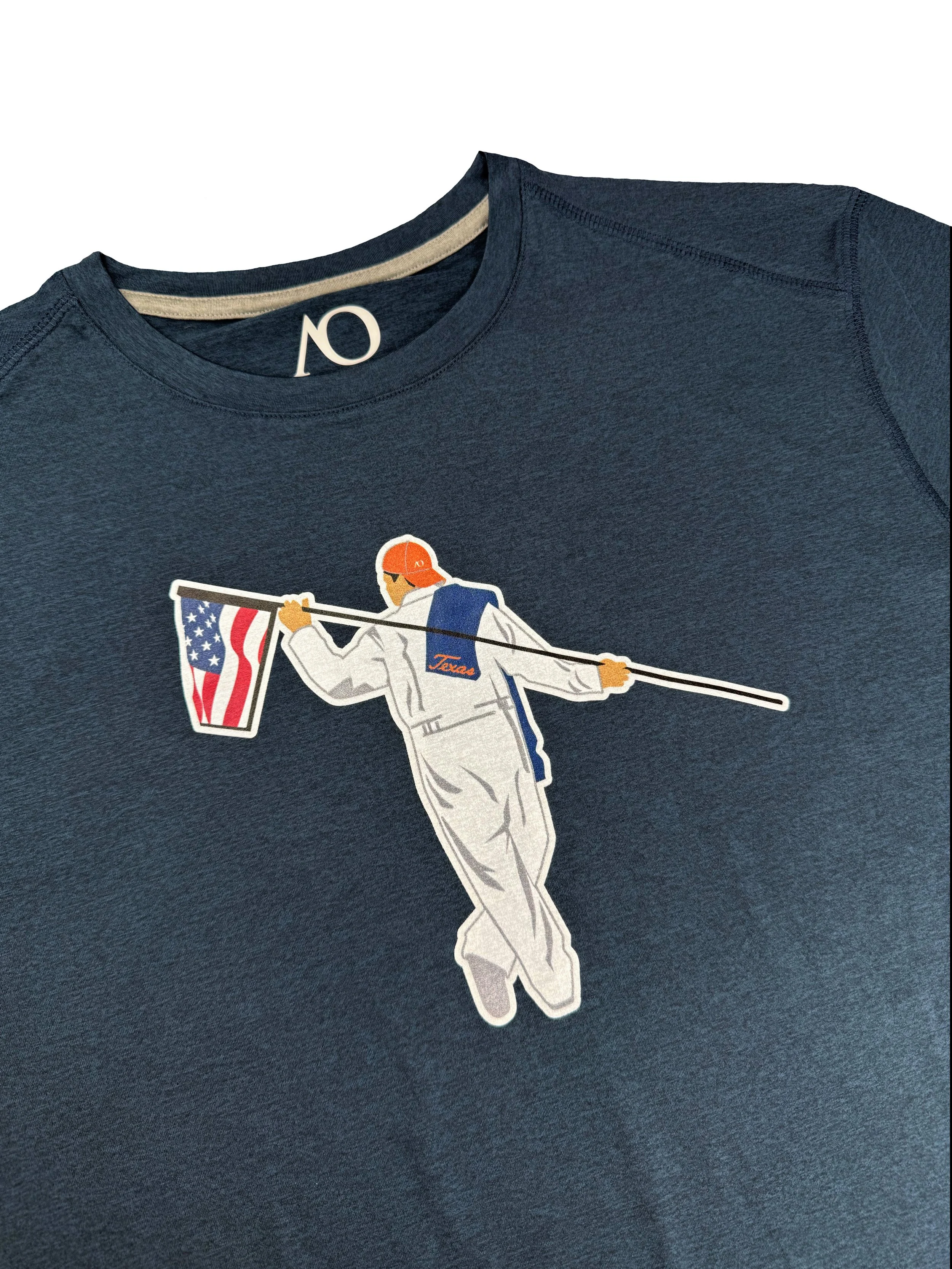 Anderson Ord Navy Heather USA Butter Tee