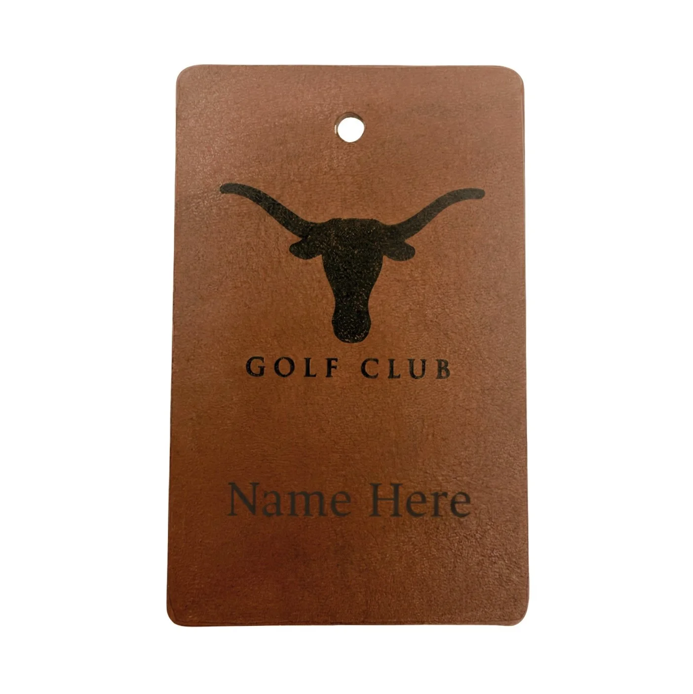 UTGC Personalized Leather Bag Tag