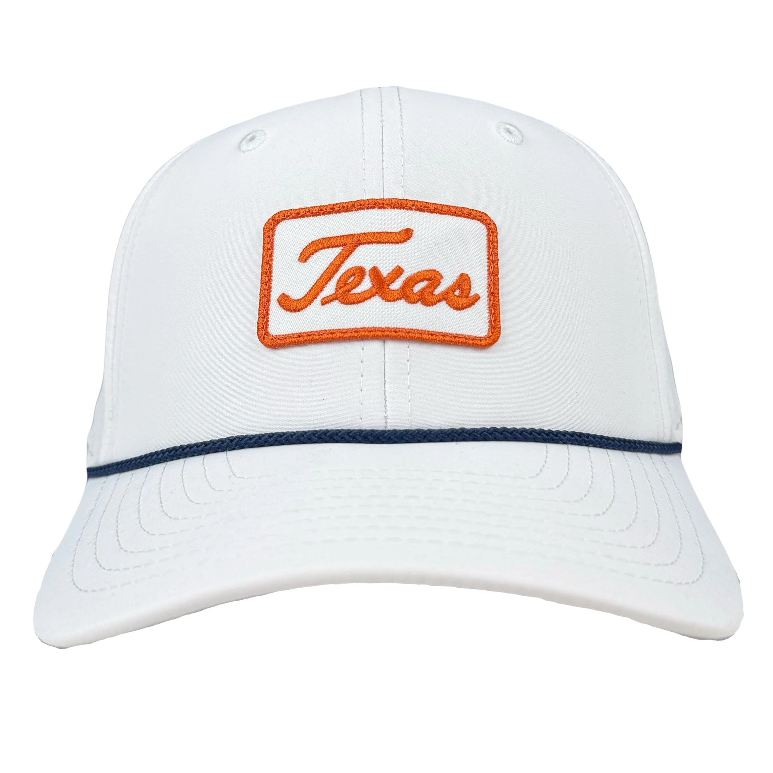 Imperial White TX Script Patch Rope Hat