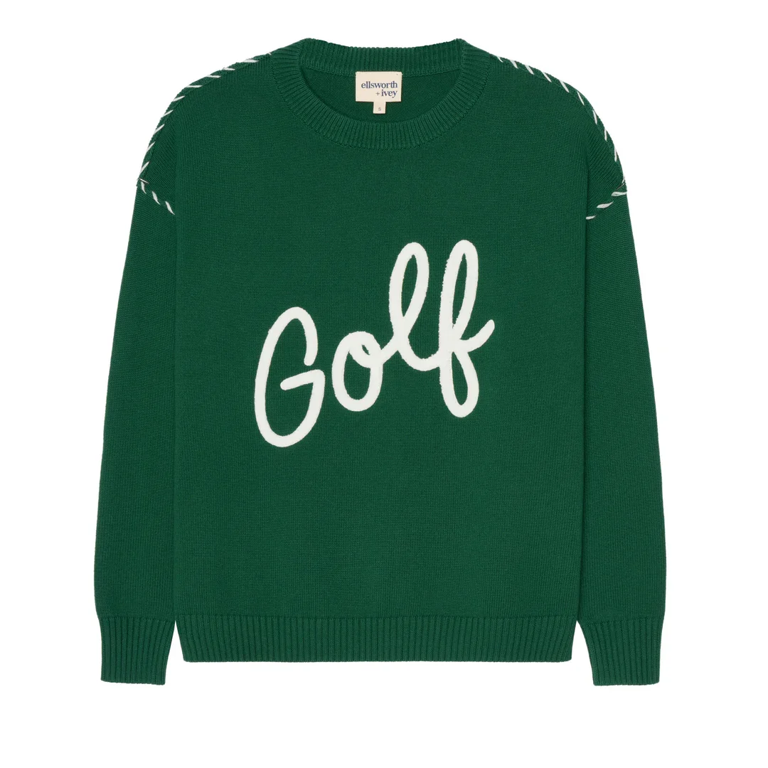 Ellsworth & Ivey Golf Script Crew Sweater