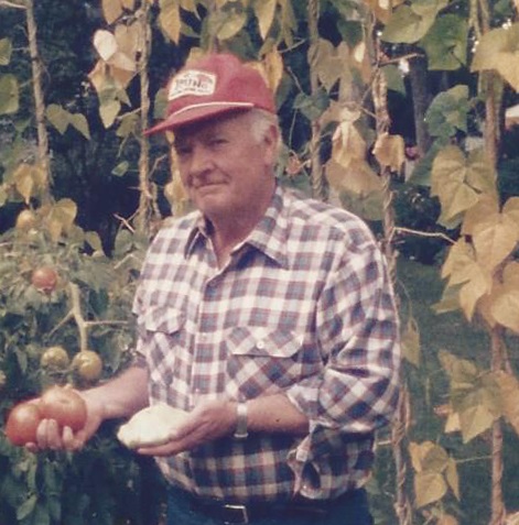  Phil Appleby in his garden, circa mid-1980s 