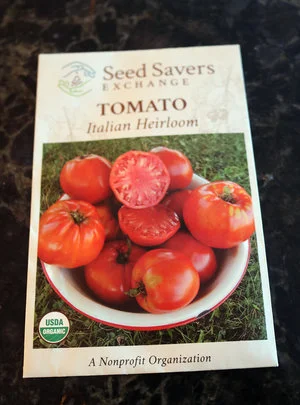 The popular 'Italian Heirloom' tomato was my pick for my first indoor seed-starting adventure.
