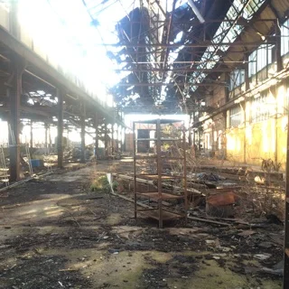 Abandoned train yard