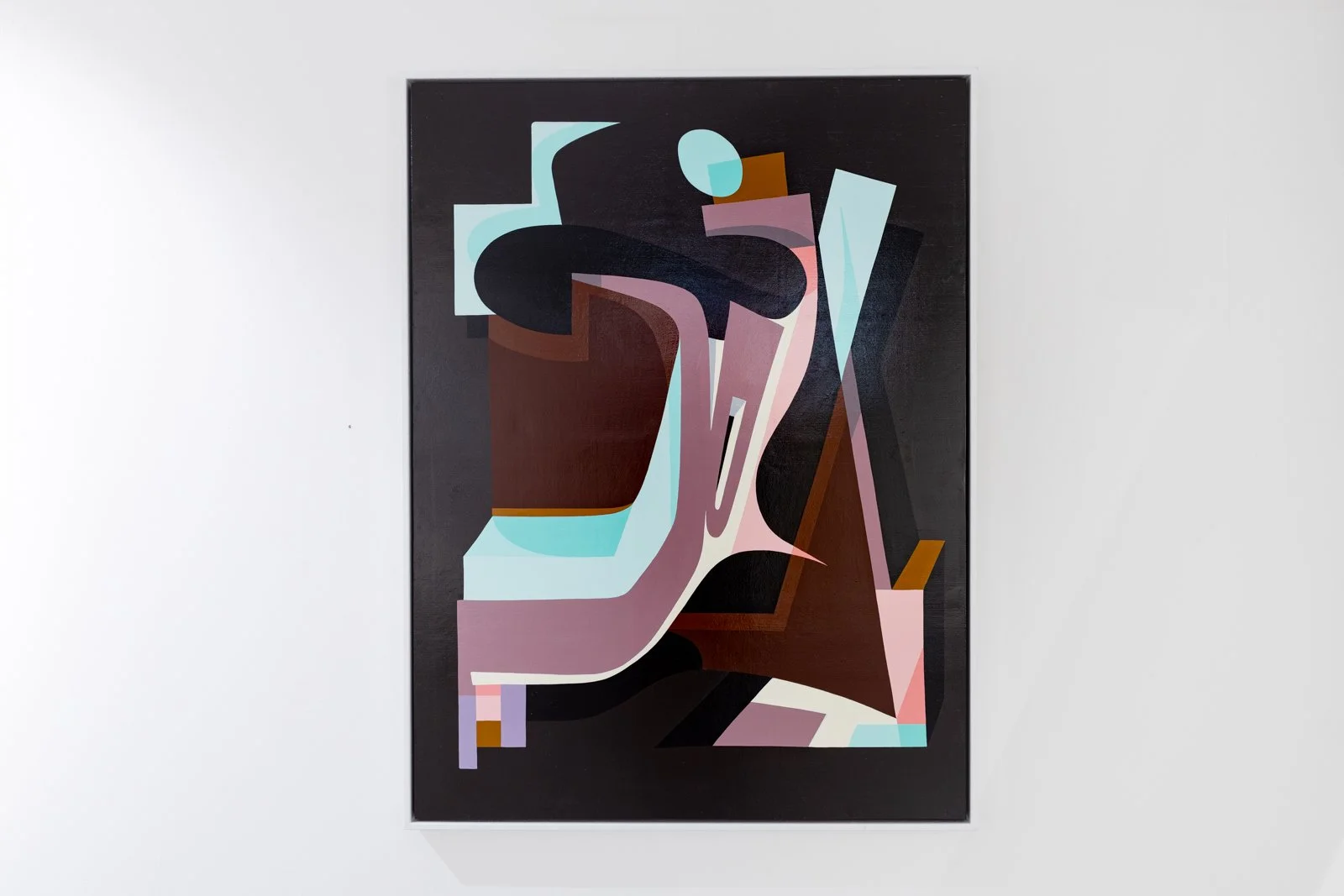 'Night watch promenade' Enamel painting on wooden panel. 126cm x 95cm. 2023