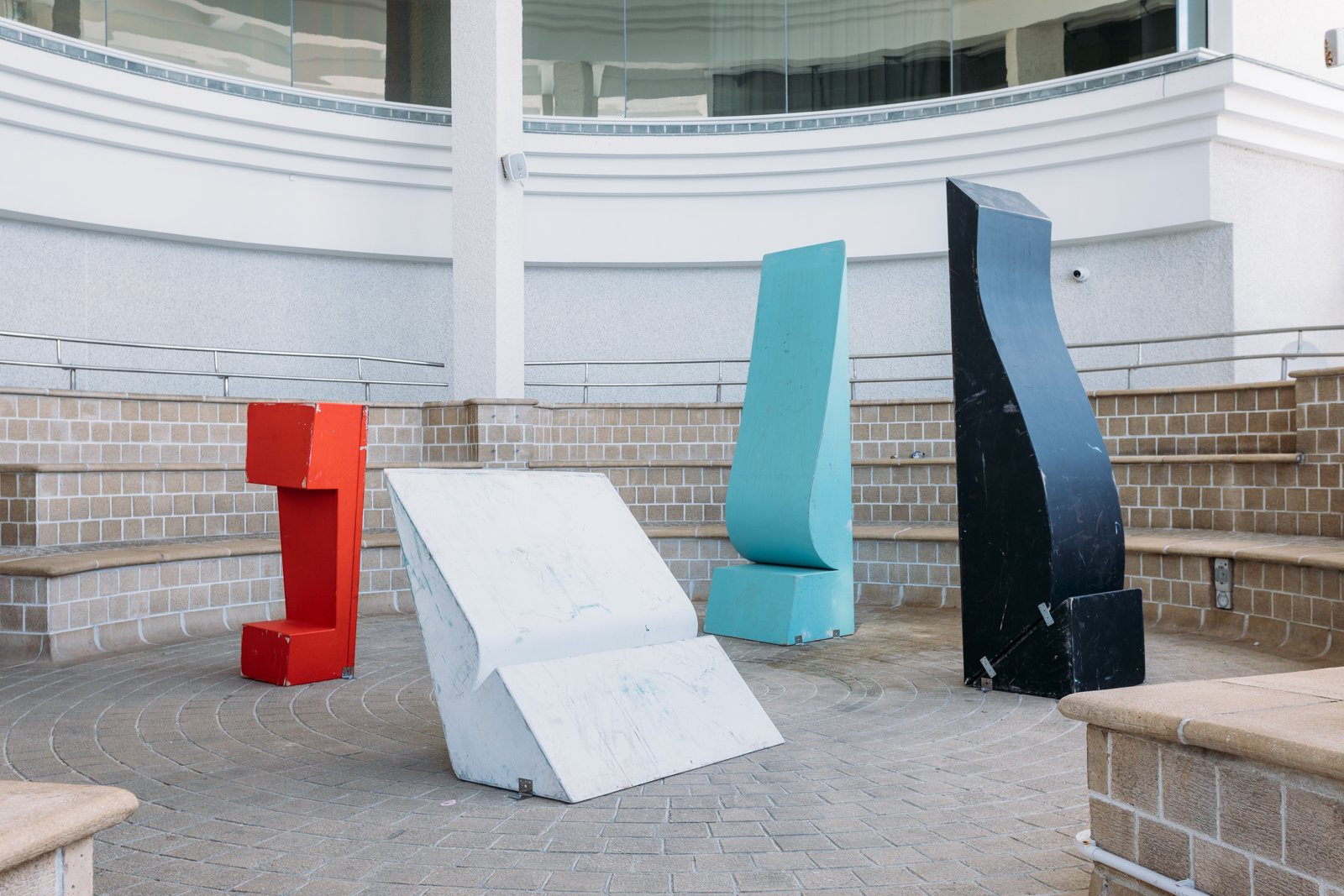 ‘Something New From Repetition’ Sculptures in the TATE St Ives entrance circle