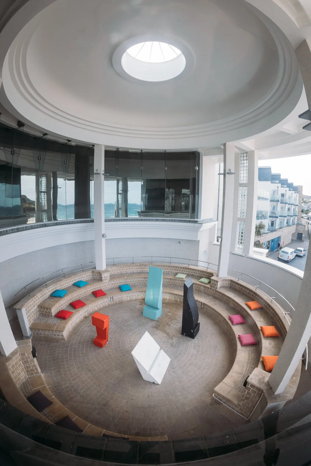 ‘Something New From Repetition’ Sculptures in the TATE St Ives entrance circle