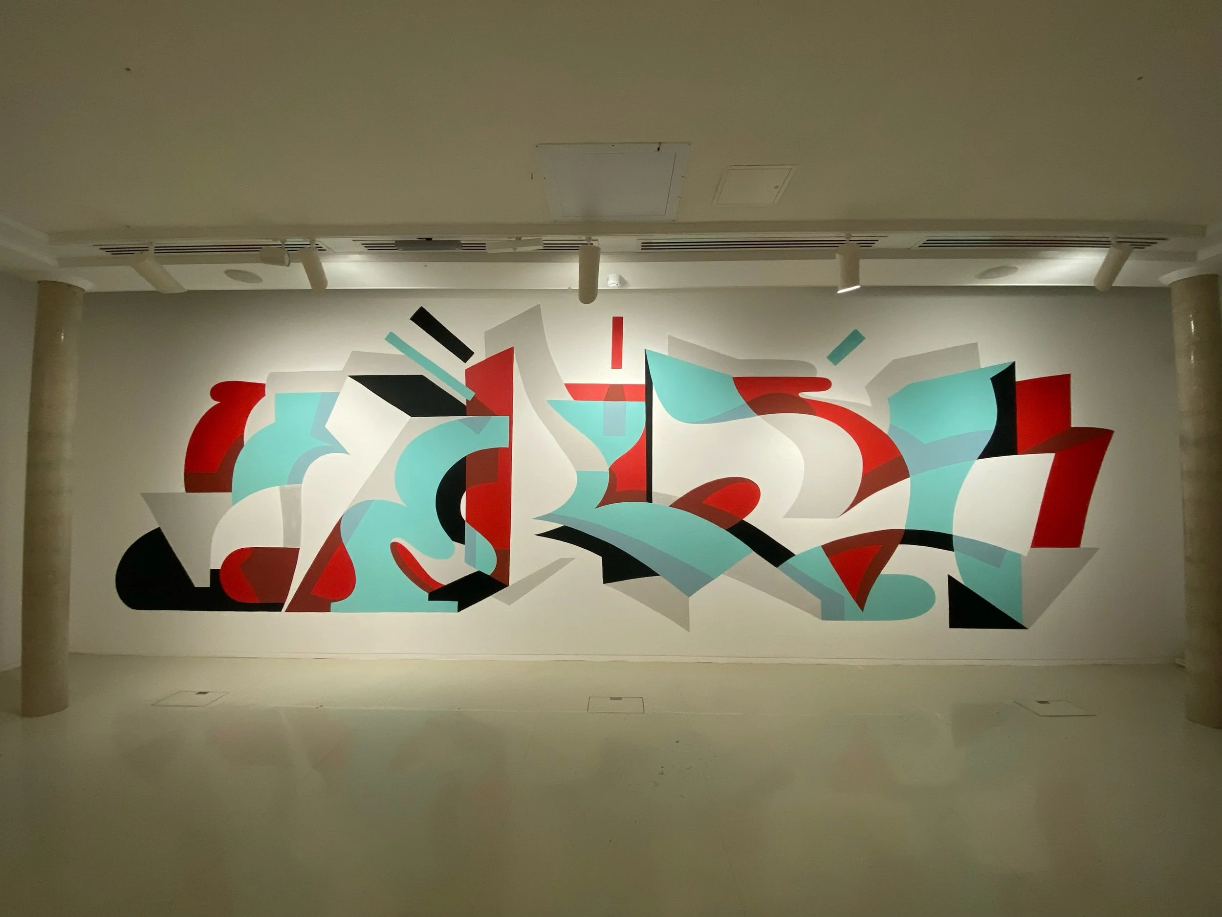 ‘Something New From Repetition’ mural at TATE St Ives